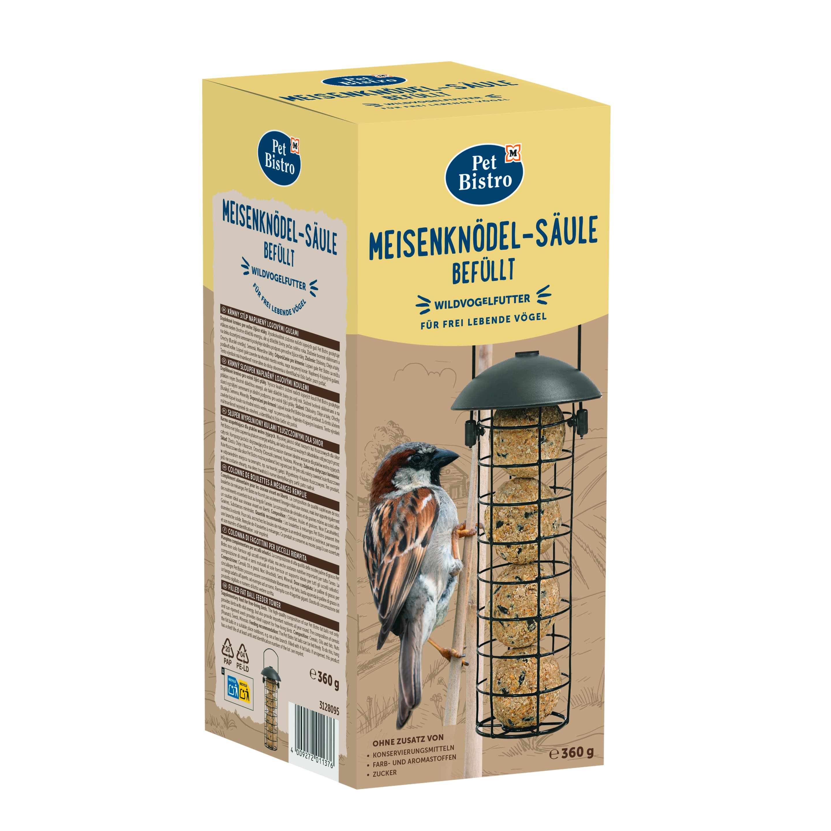 Pet Bistro Vogel Meisenknödel Säule 
