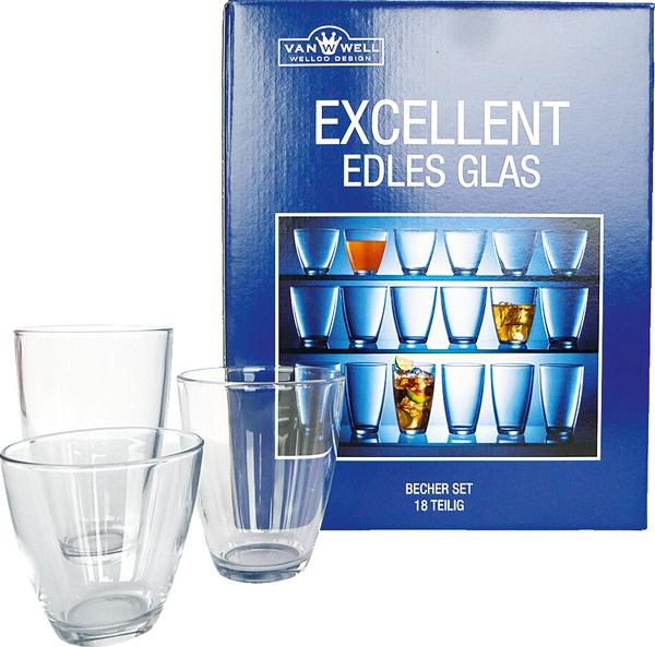 Becherset Glas Excellent 18-tlg