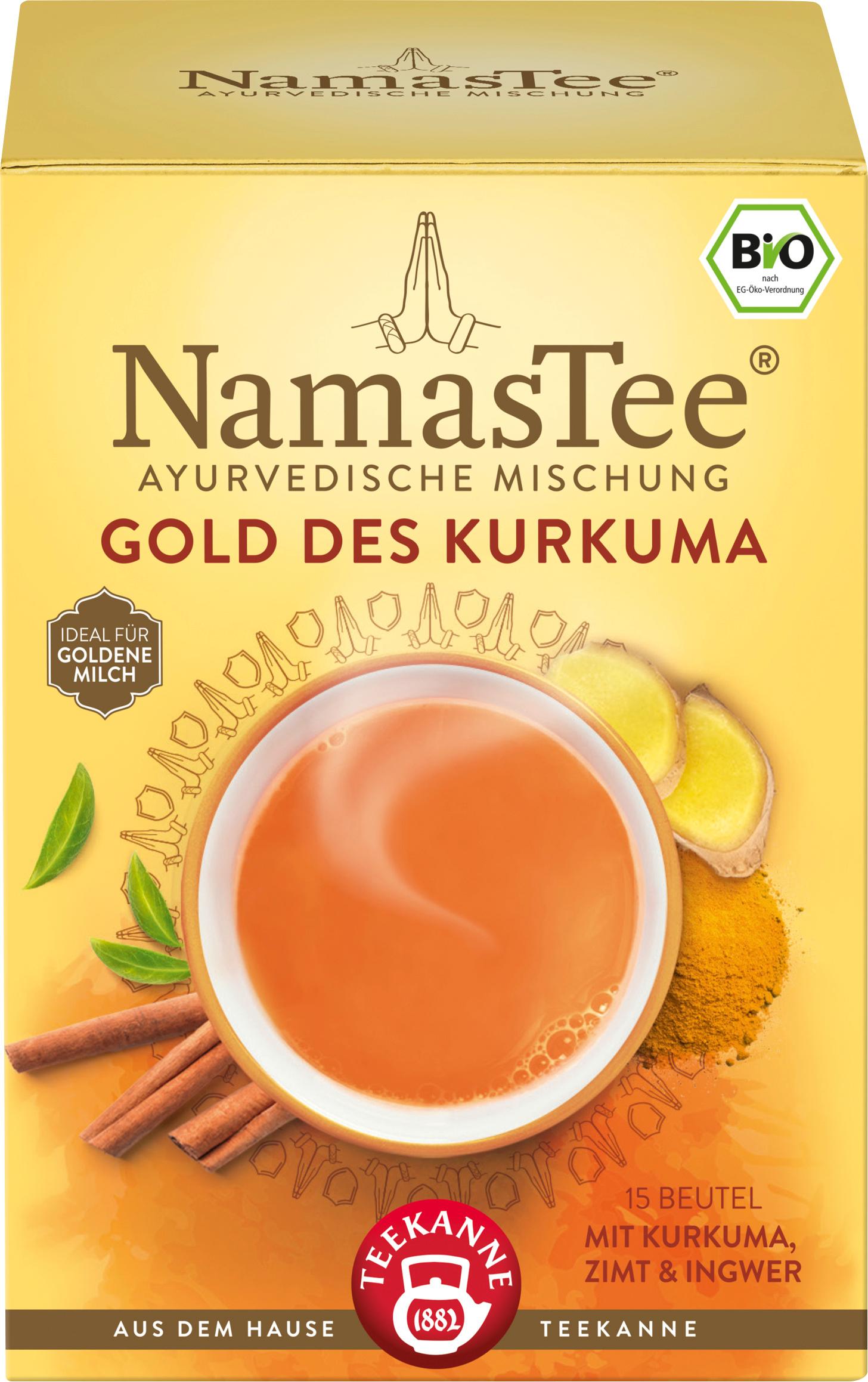 TEEKANNE BIO NamasTee Gold des Kurkuma 15er
