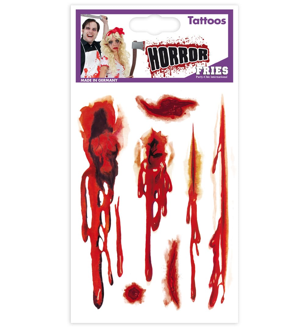 Produktbild FRIES 31561 - TATTOOS ZOMBIE-NARBE, 1 STÜCK, SORTIERT 3 von 4