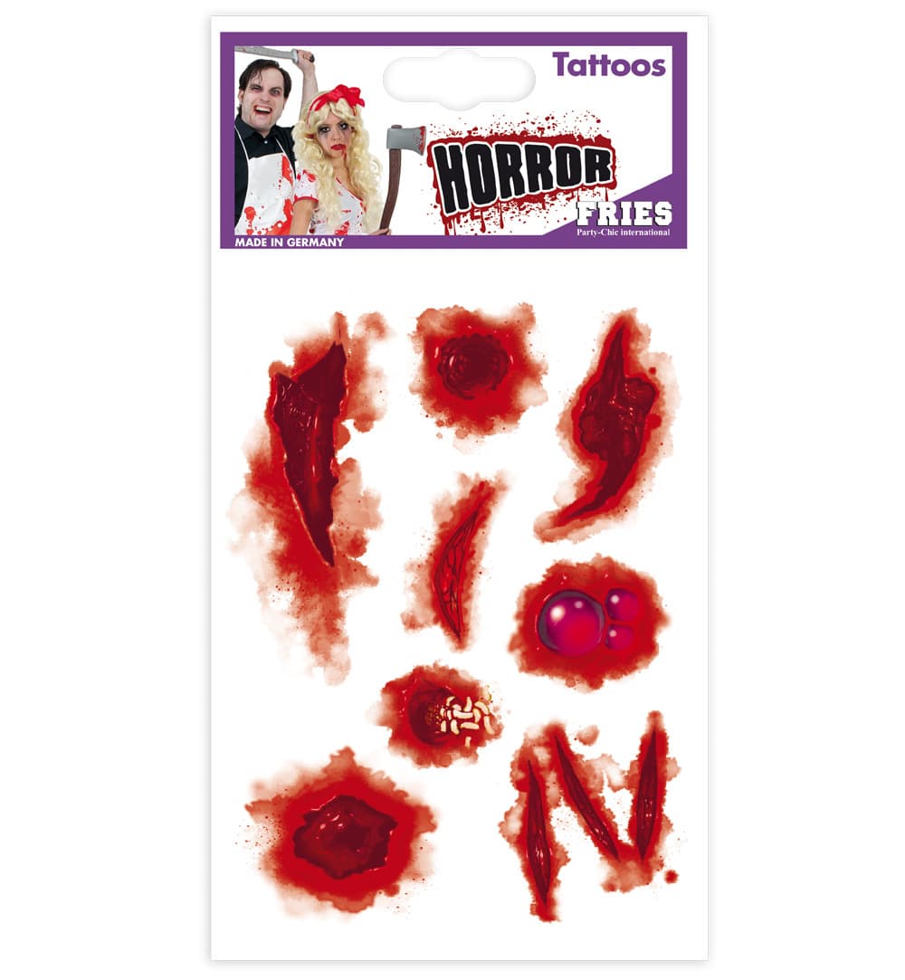 Produktbild FRIES 31561 - TATTOOS ZOMBIE-NARBE, 1 STÜCK, SORTIERT 4 von 4