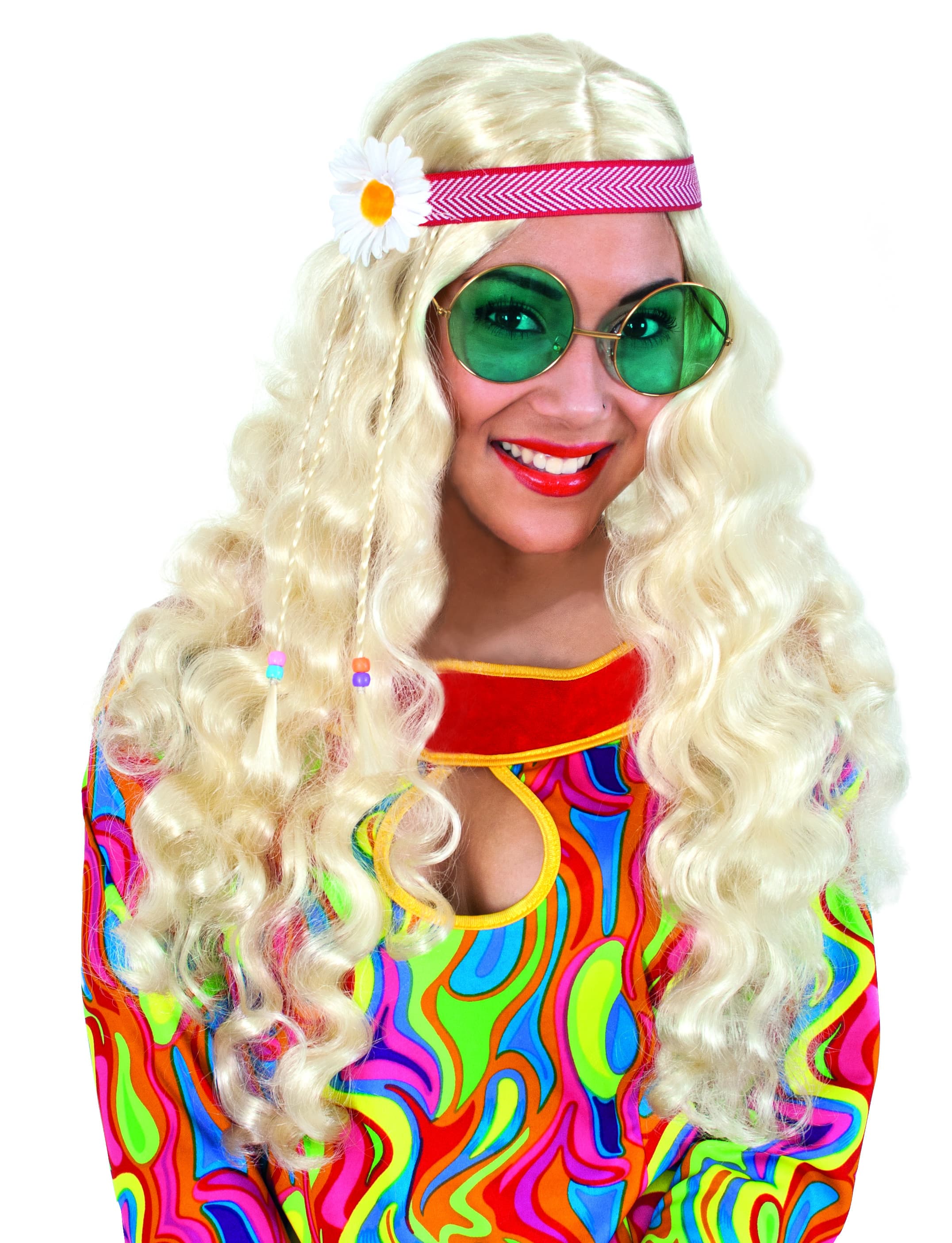 Fries - 35041 Perücke Hippie mit Band