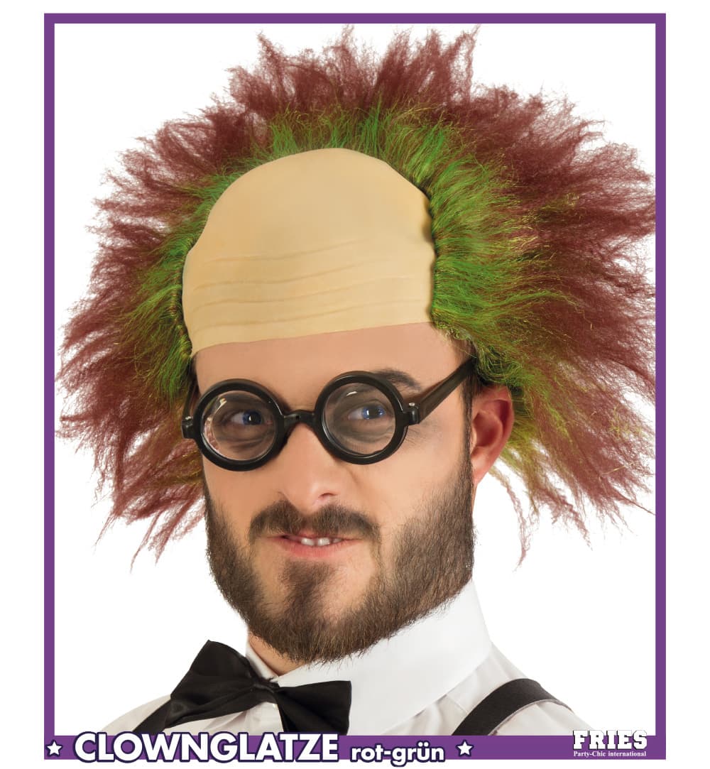 Produktbild FRIES 35077 - CLOWN-GLATZE ROT-GR. 2 von 2