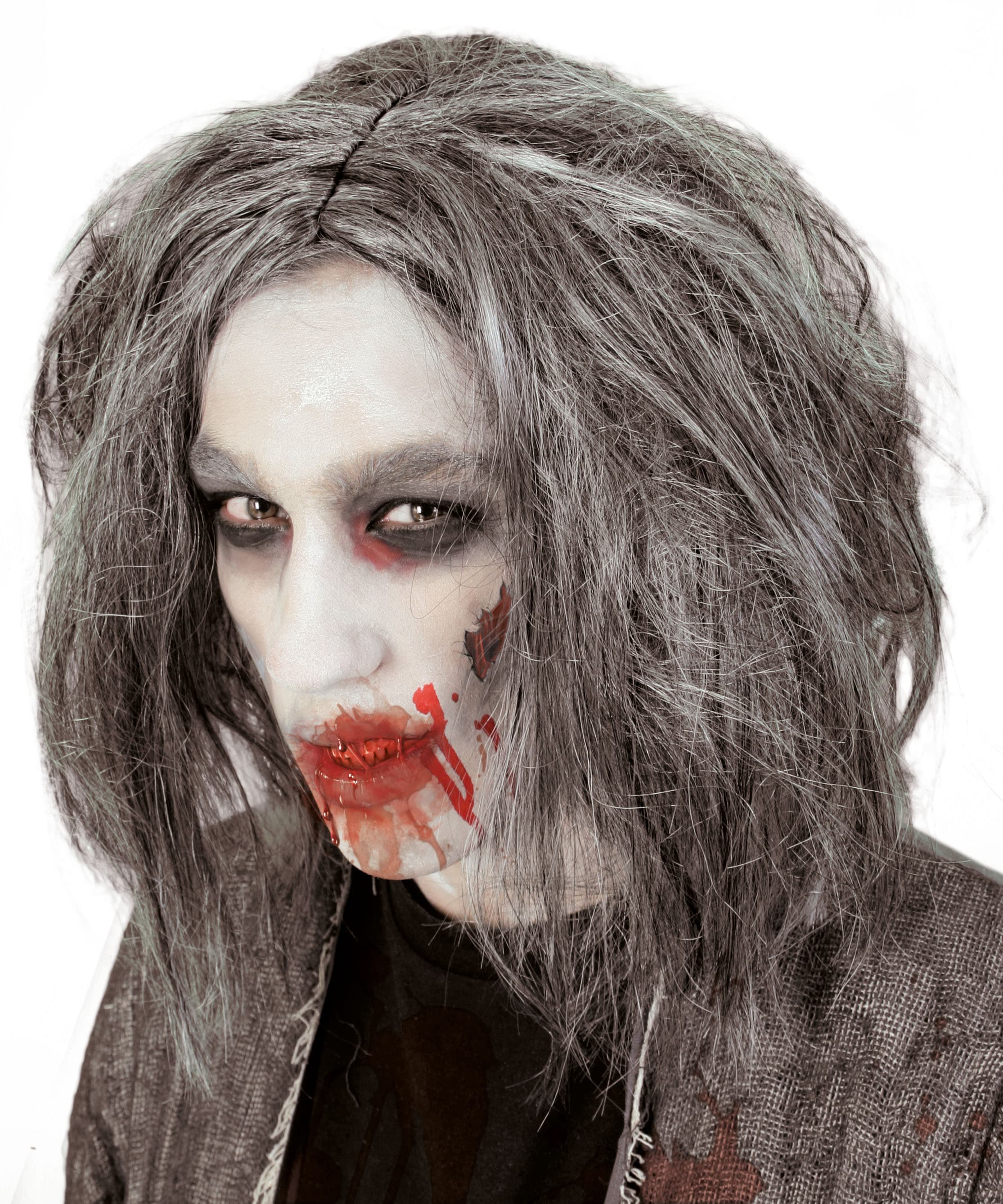 Fries - 35688 Zombi Mara Perücke, Halloween