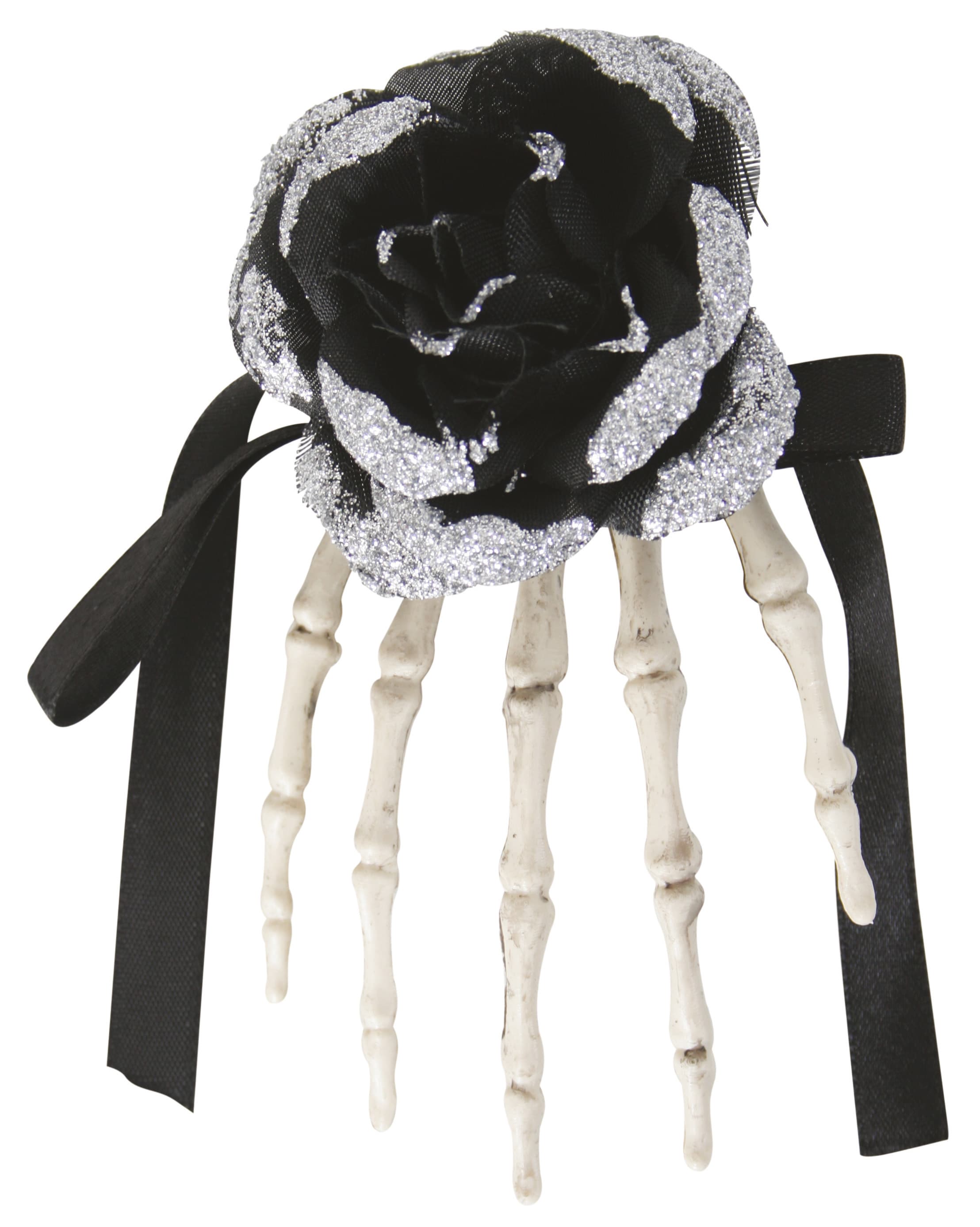 Fries - Haarclip schwarze Rose