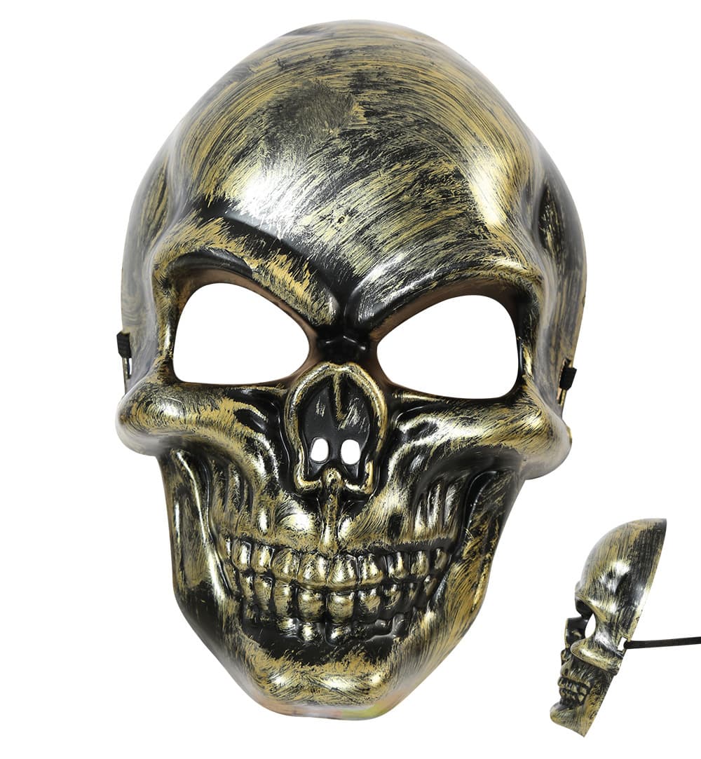 Produktbild Fries - Schädelmaske schwarz-gold 3 von 3