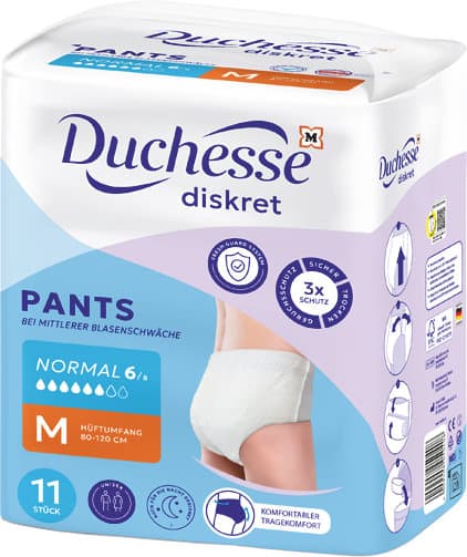 Duchesse diskret Pants Normal Größe M