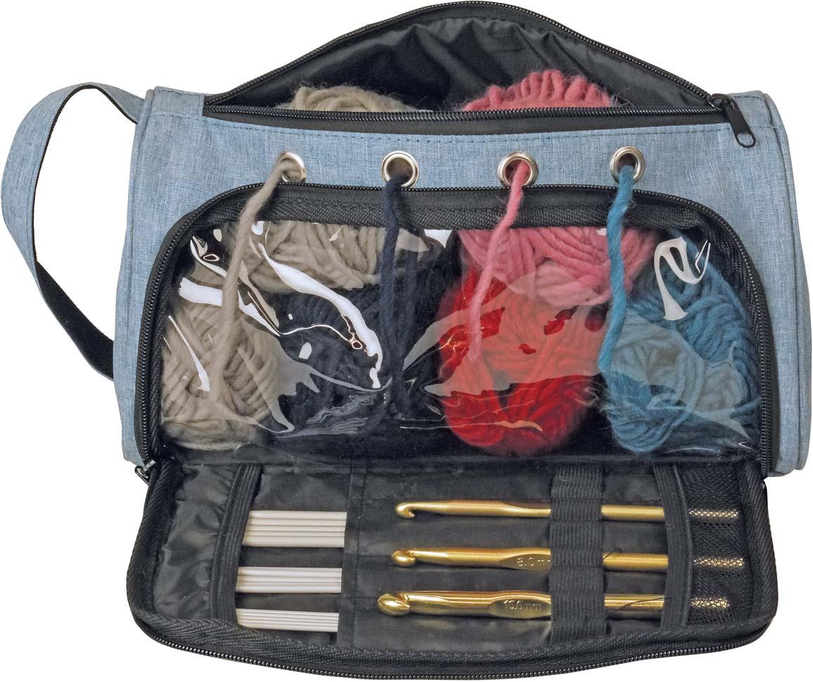Kleiber Garn-&Strickzubehörtasche Jeans