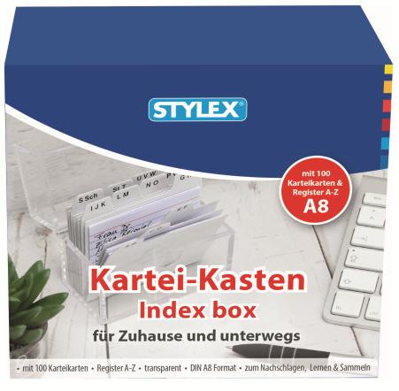 STYLEX Karteikasten DIN A8