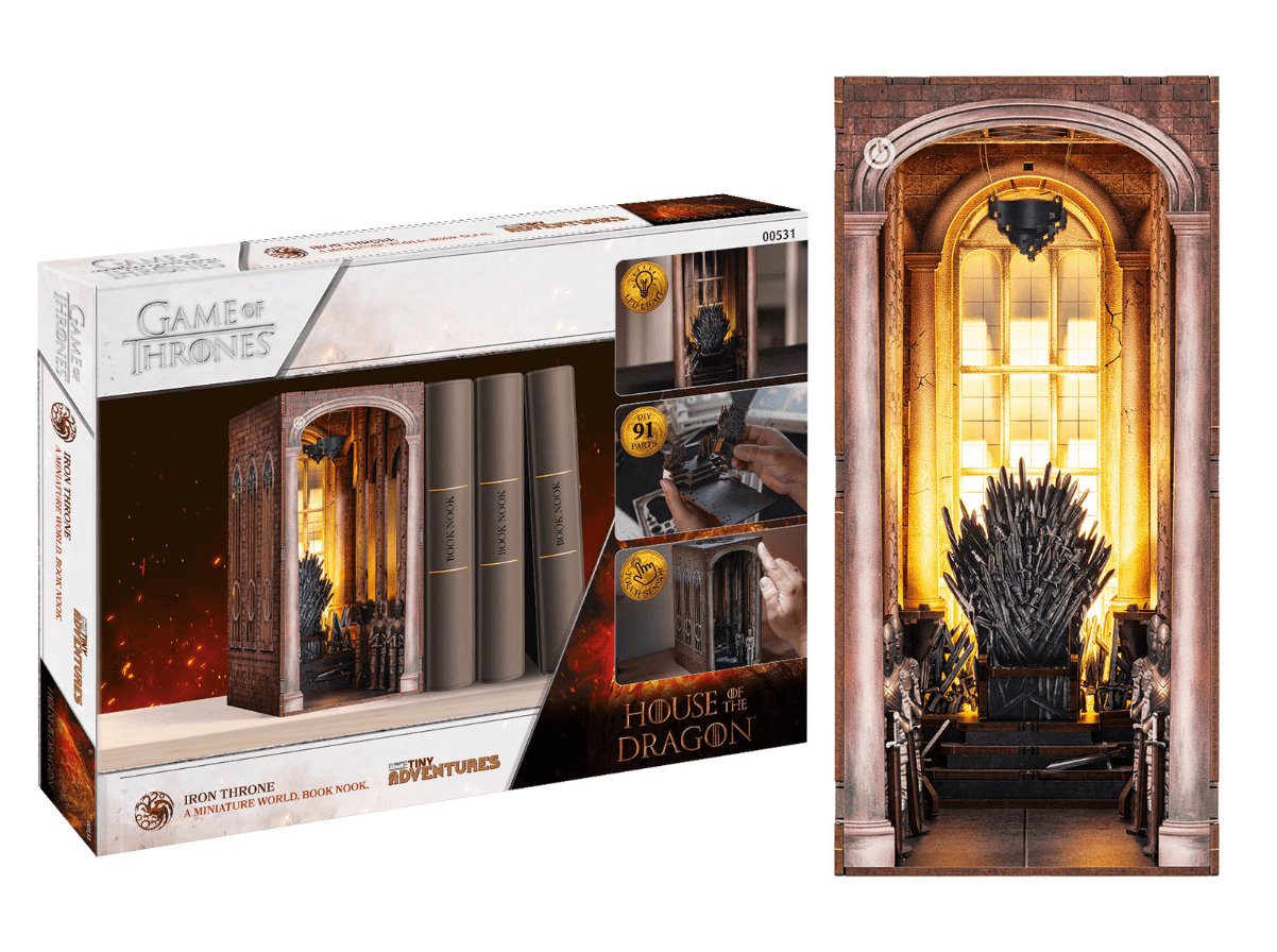 Revell 00531 Book Nook Tiny Adventures - Iron Throne – Der Eiserne Thron als Book Nook für Dein Regal