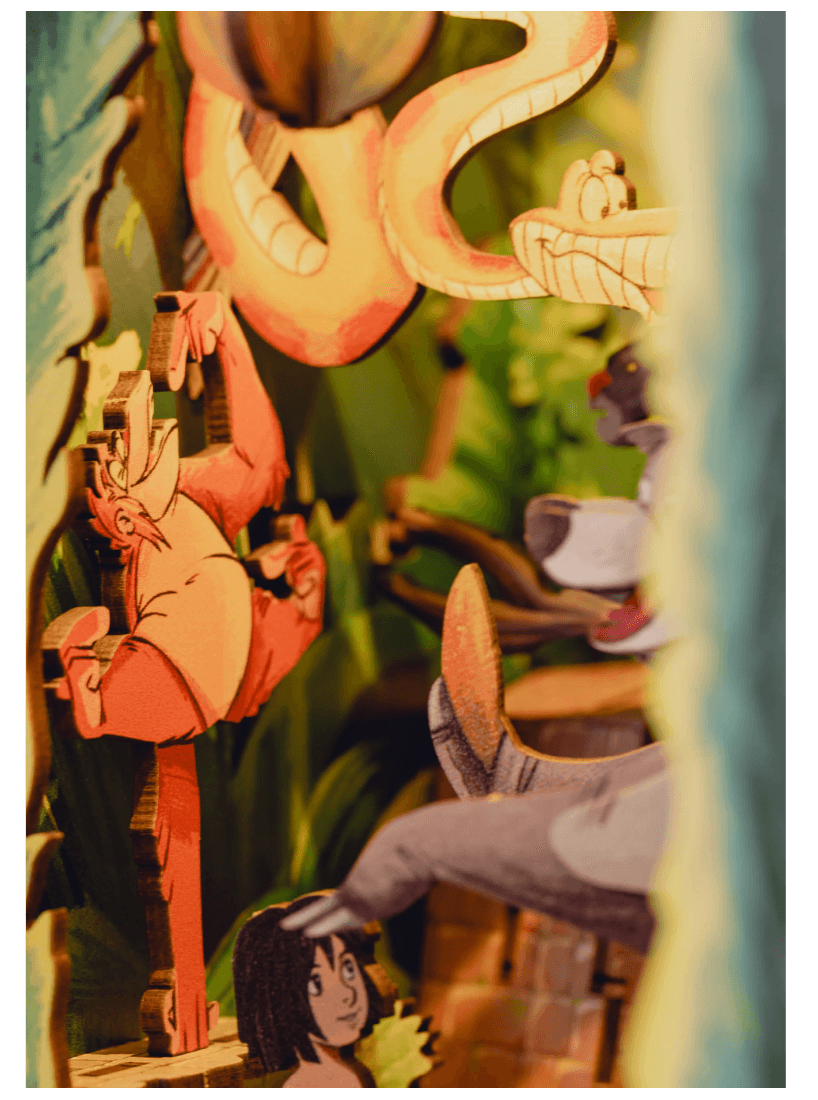 Produktbild Revell 00535 Book Nook Tiny Adventures - Disney "Das Dschungelbuch" 6 von 11