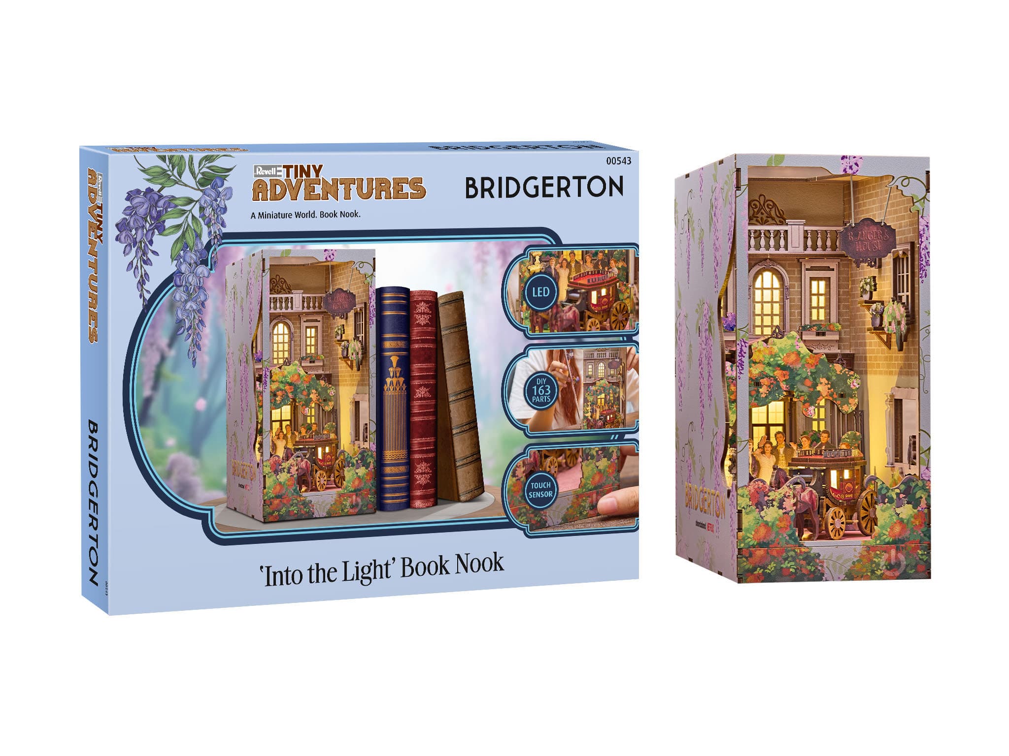 Revell Book Nook 00543 Tiny Adventures - Bridgerton Into the Light , Handgefertigte Miniaturwelten zum Zusammenbauen
