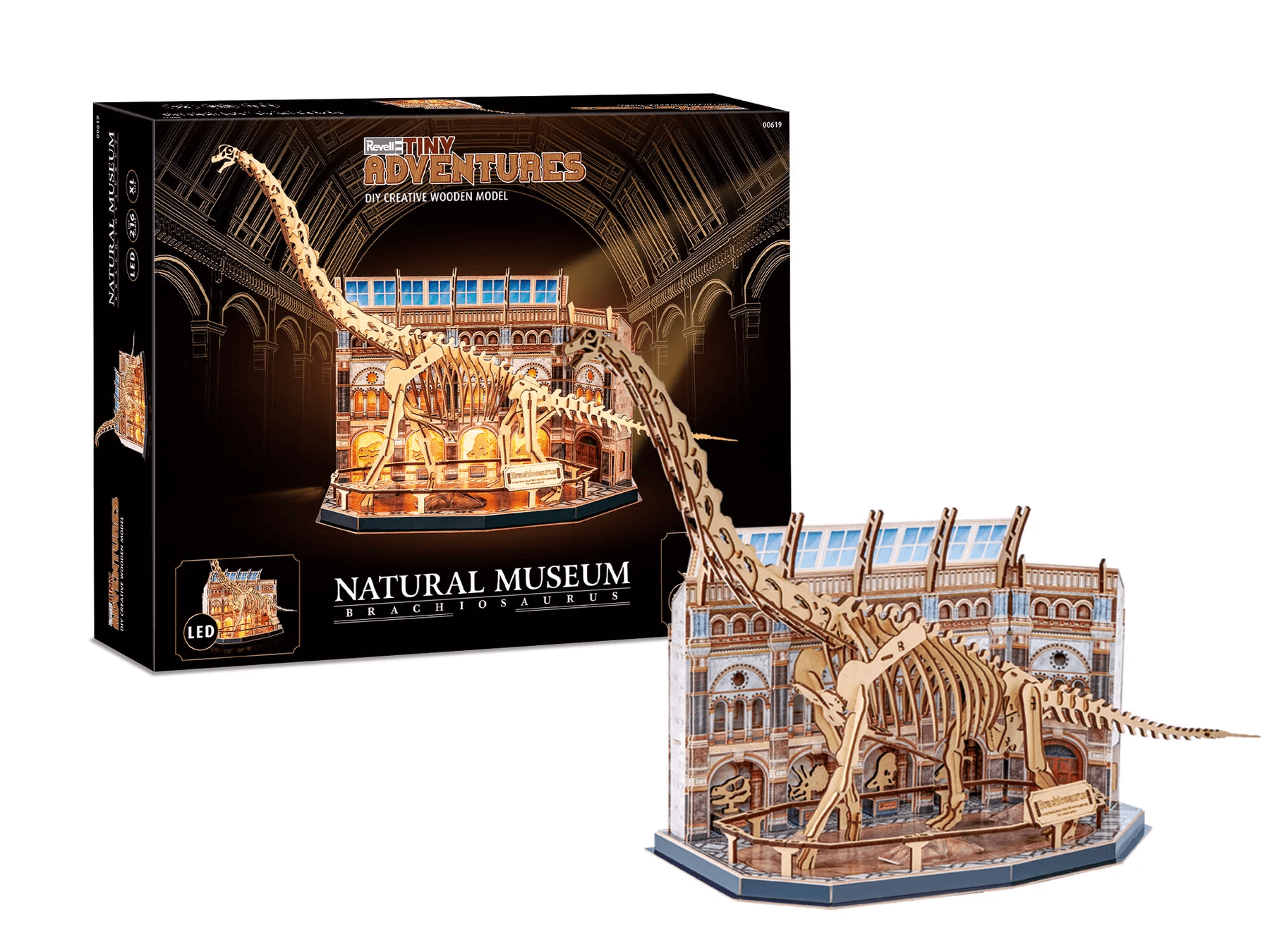 Revell 00619 Tiny Adventures Natural Museum Brachiosaurus Skeleton