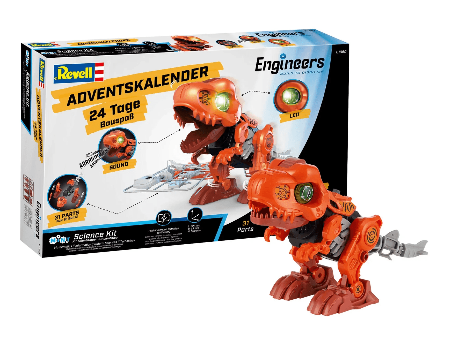 Revell 01060 Adventskalender Engineers – Electric T.Rex