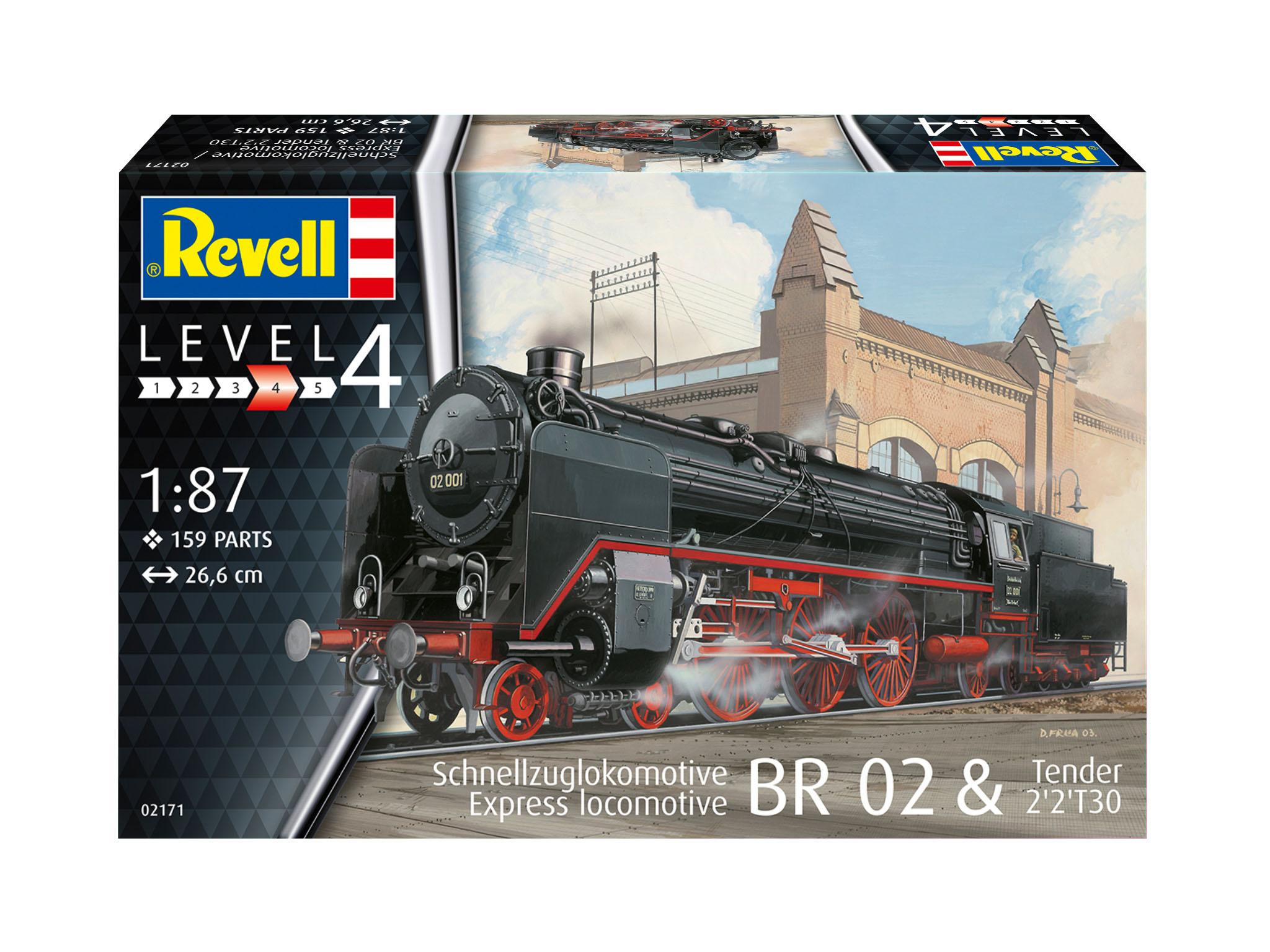 Produktbild Revell 02171 - Schnellzuglokomotive BR 02&Tender 2'2'T30 4 von 6