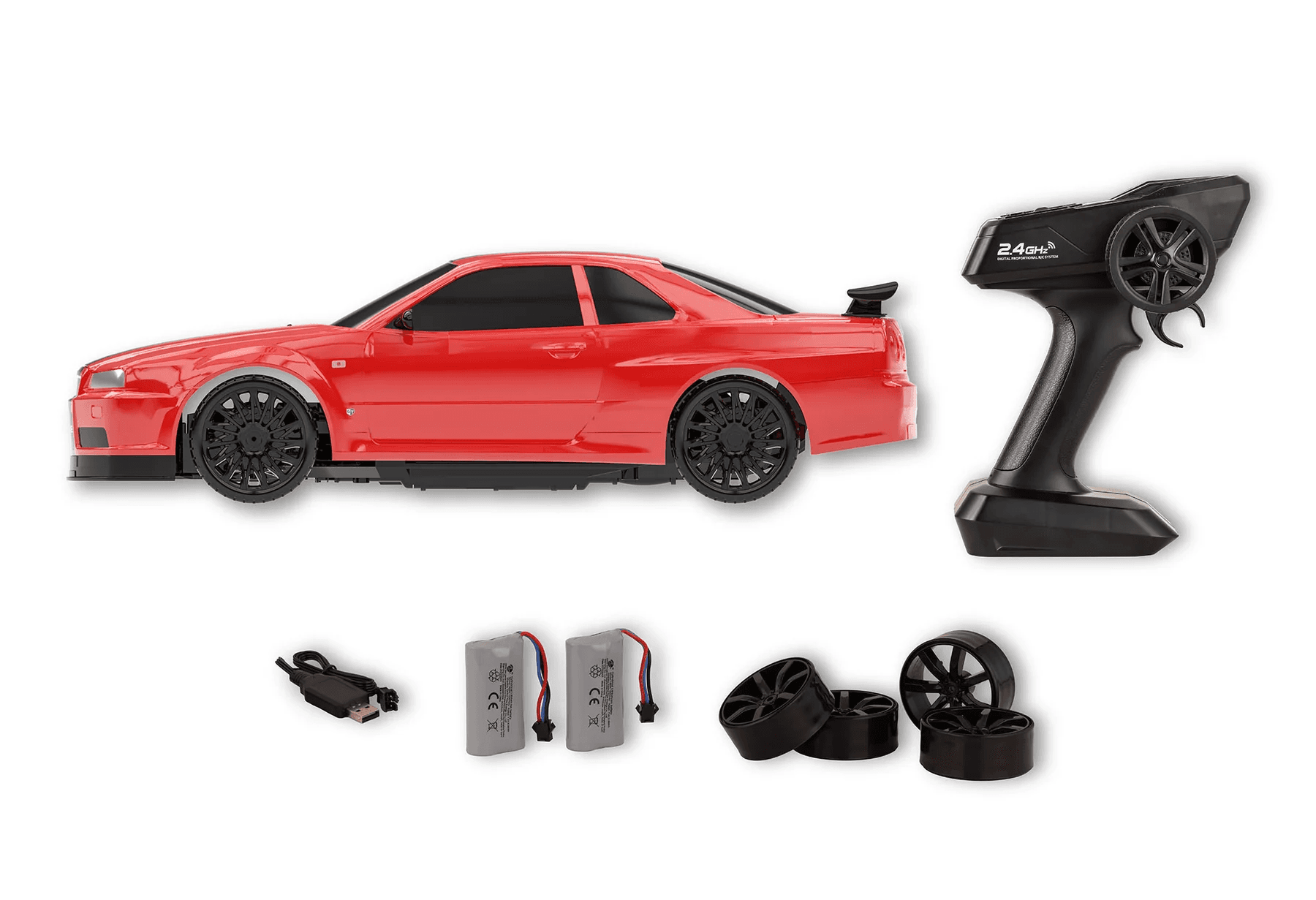 Revell Control 24585 RC XXL High Speed Car Nissan Skyline 1:10 mit Allradantrieb und LED