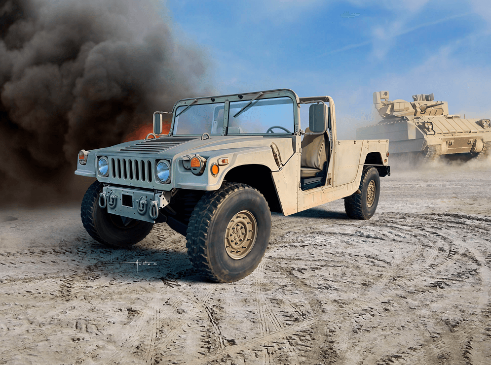 Produktbild Revell 03366 Model Kits HMMWV M109 7A2 9 von 12