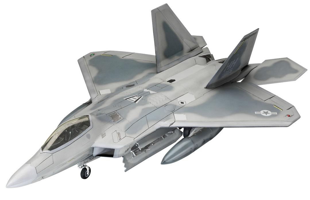 Produktbild Revell 03858 - Lockheed Martin F-22A Raptor Maßstab: 1:72 2 von 6