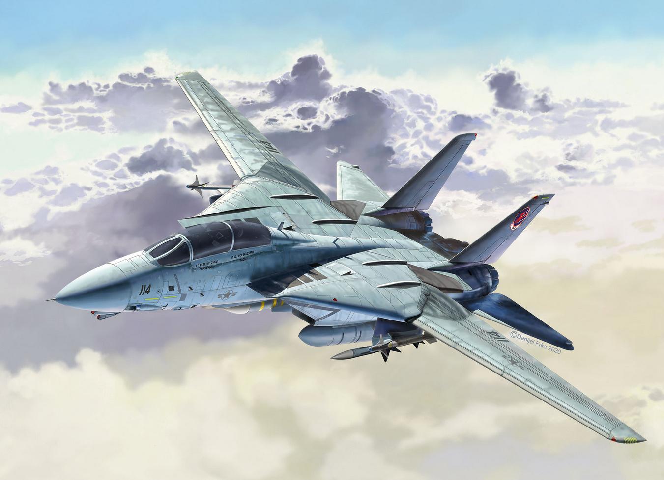Produktbild Revell 03865 - F-14 A Tomcat Top Gun, 1:48 4 von 5