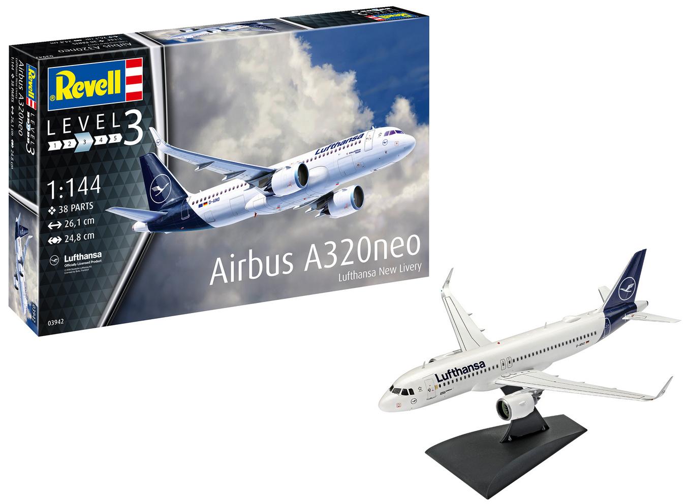 Revell 03942 - Airbus A320 Neo Lufthansa"New Livery"