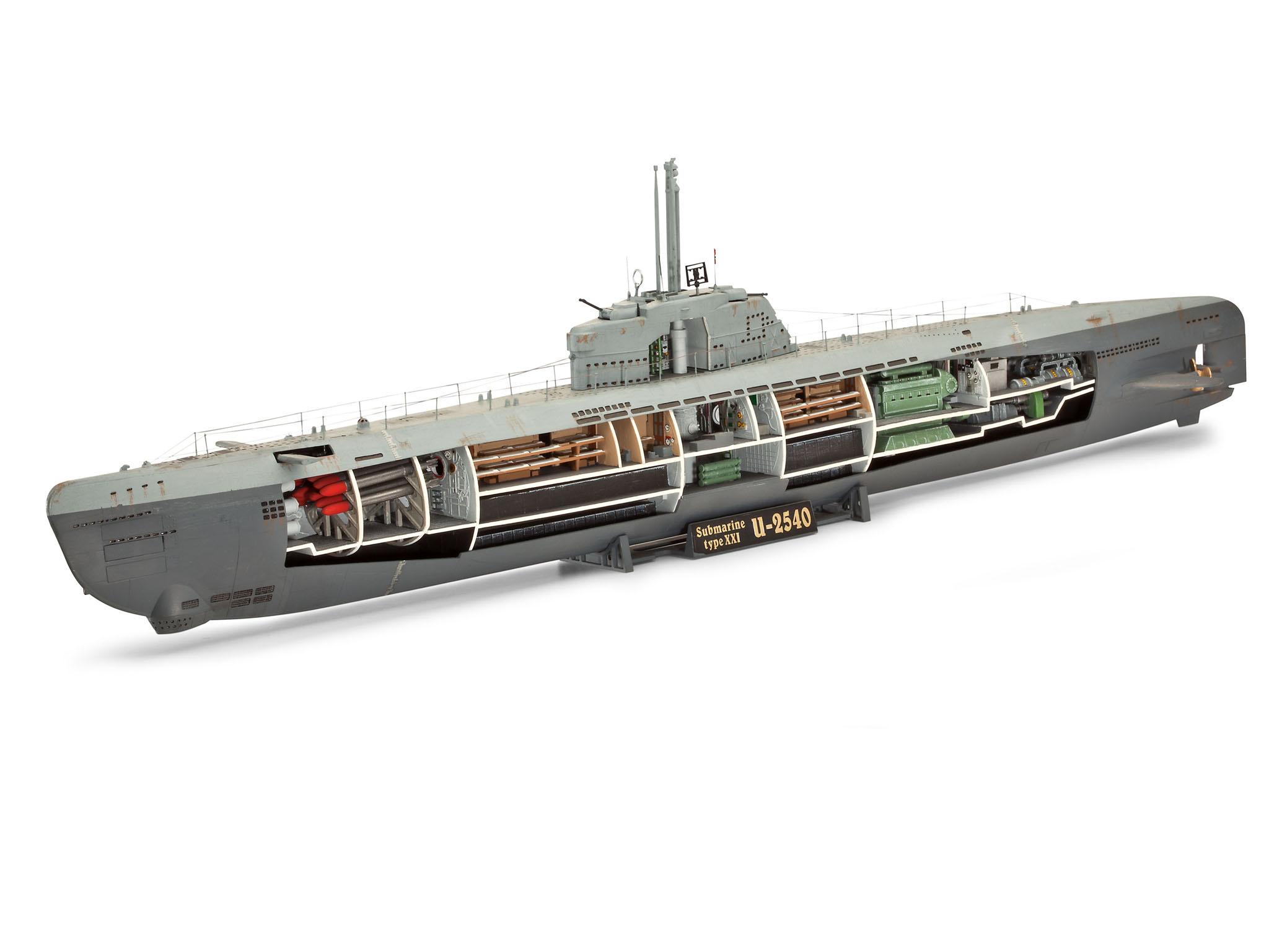Produktbild Revell 05078 - Submarine Typ XXI U 2540 2 von 11