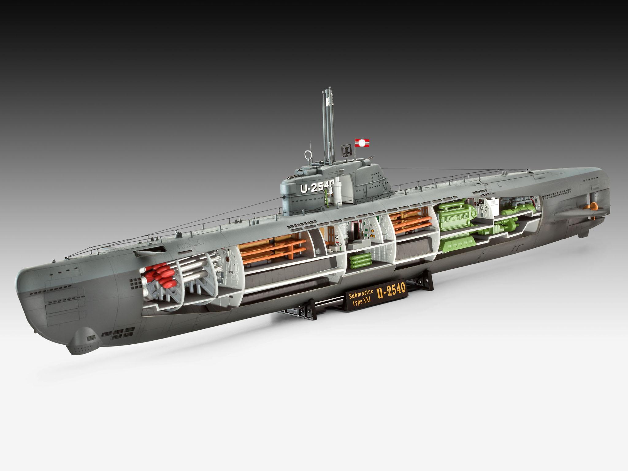 Produktbild Revell 05078 - Submarine Typ XXI U 2540 3 von 11