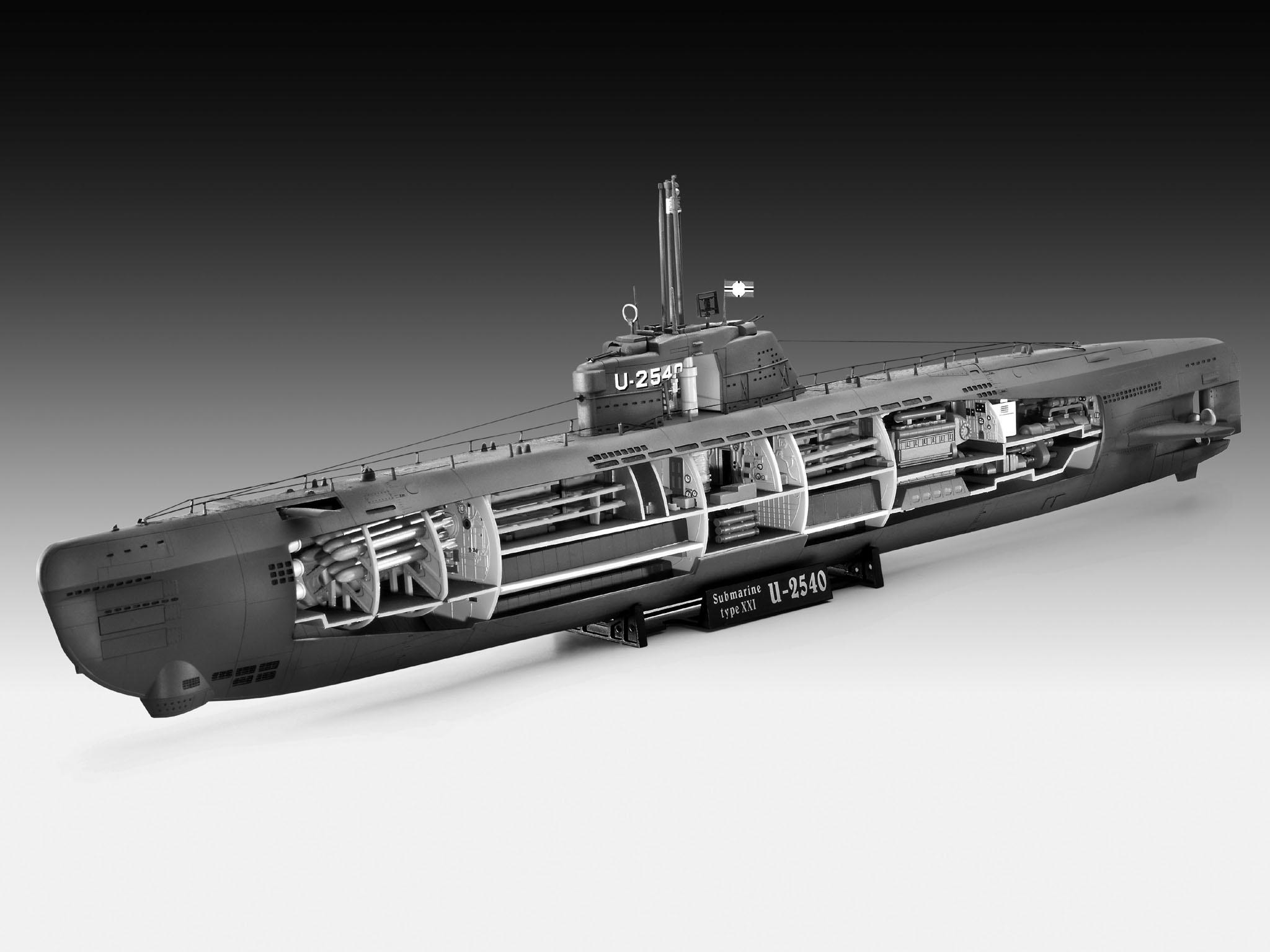 Produktbild Revell 05078 - Submarine Typ XXI U 2540 5 von 11