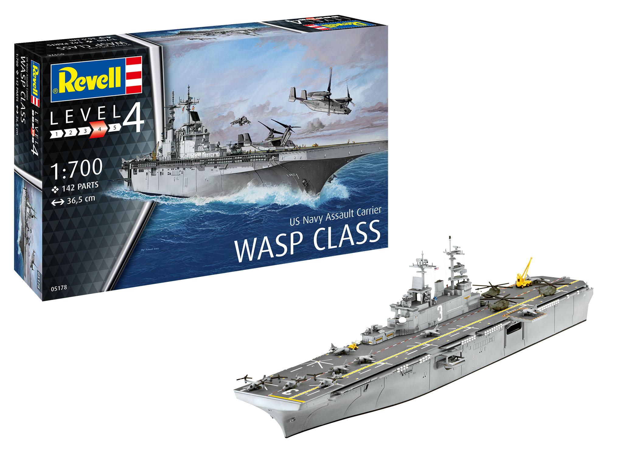 Revell 05178 - Assault Carrier USS WASP CLASS