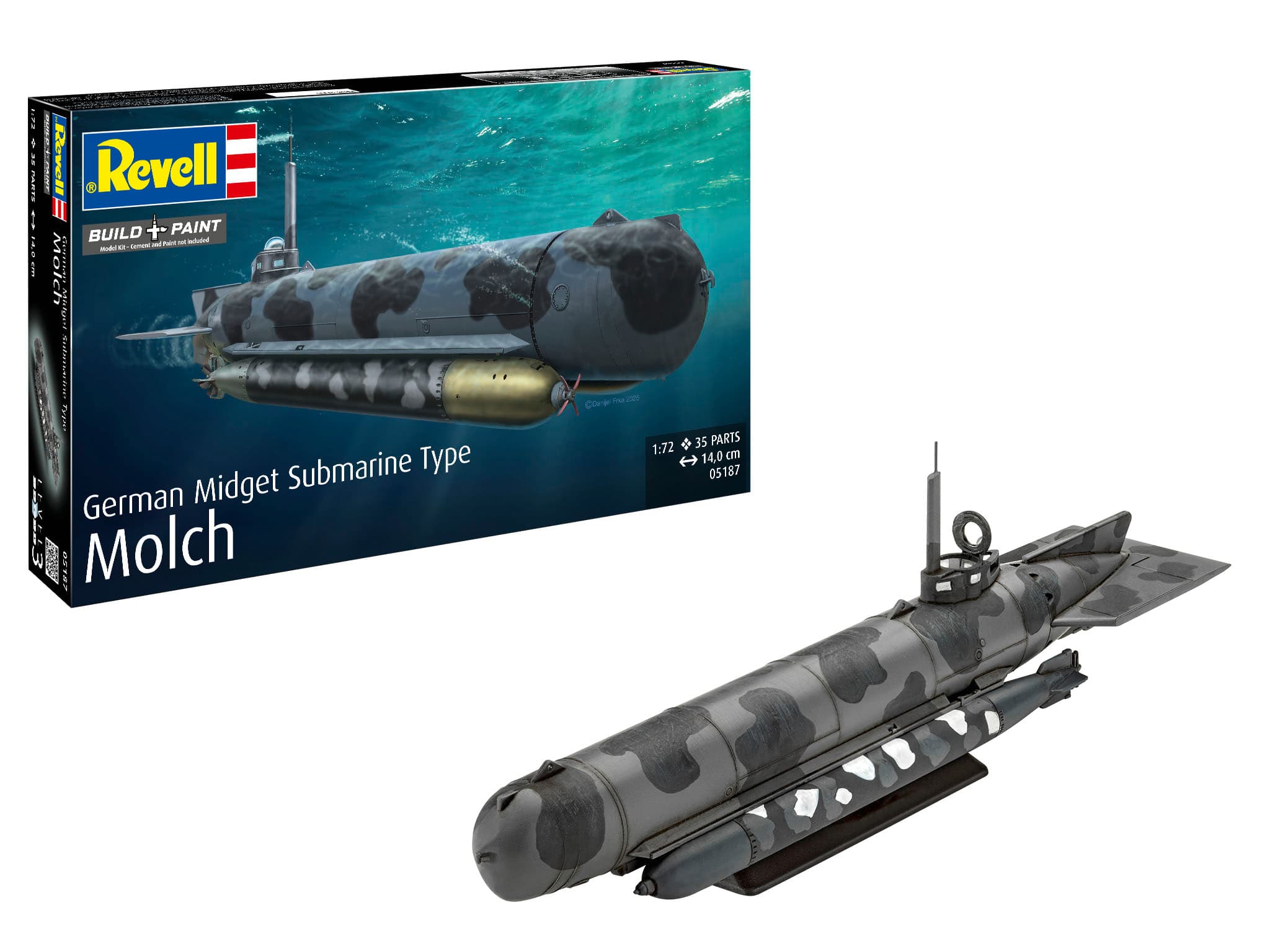 Revell 05187 Model Kits German Midget Submarine Type Molch