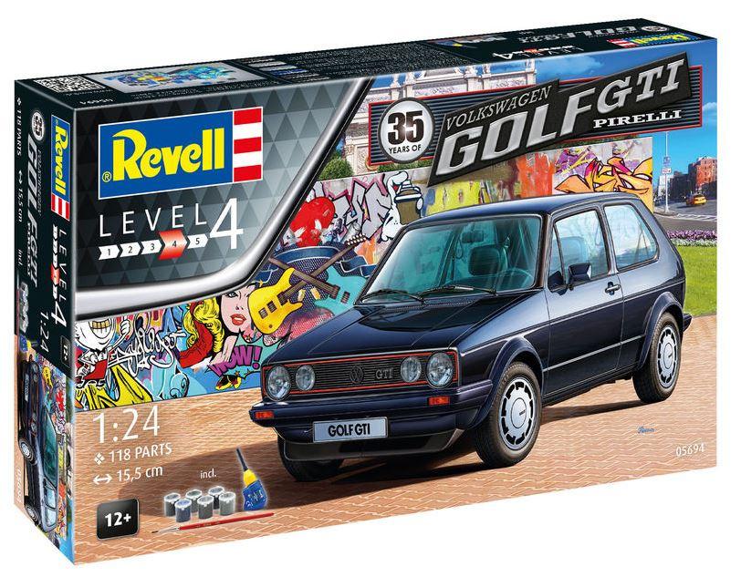 Revell 05694 - Geschenkset 35 Years Volkswagen Golf GTI Pirelli