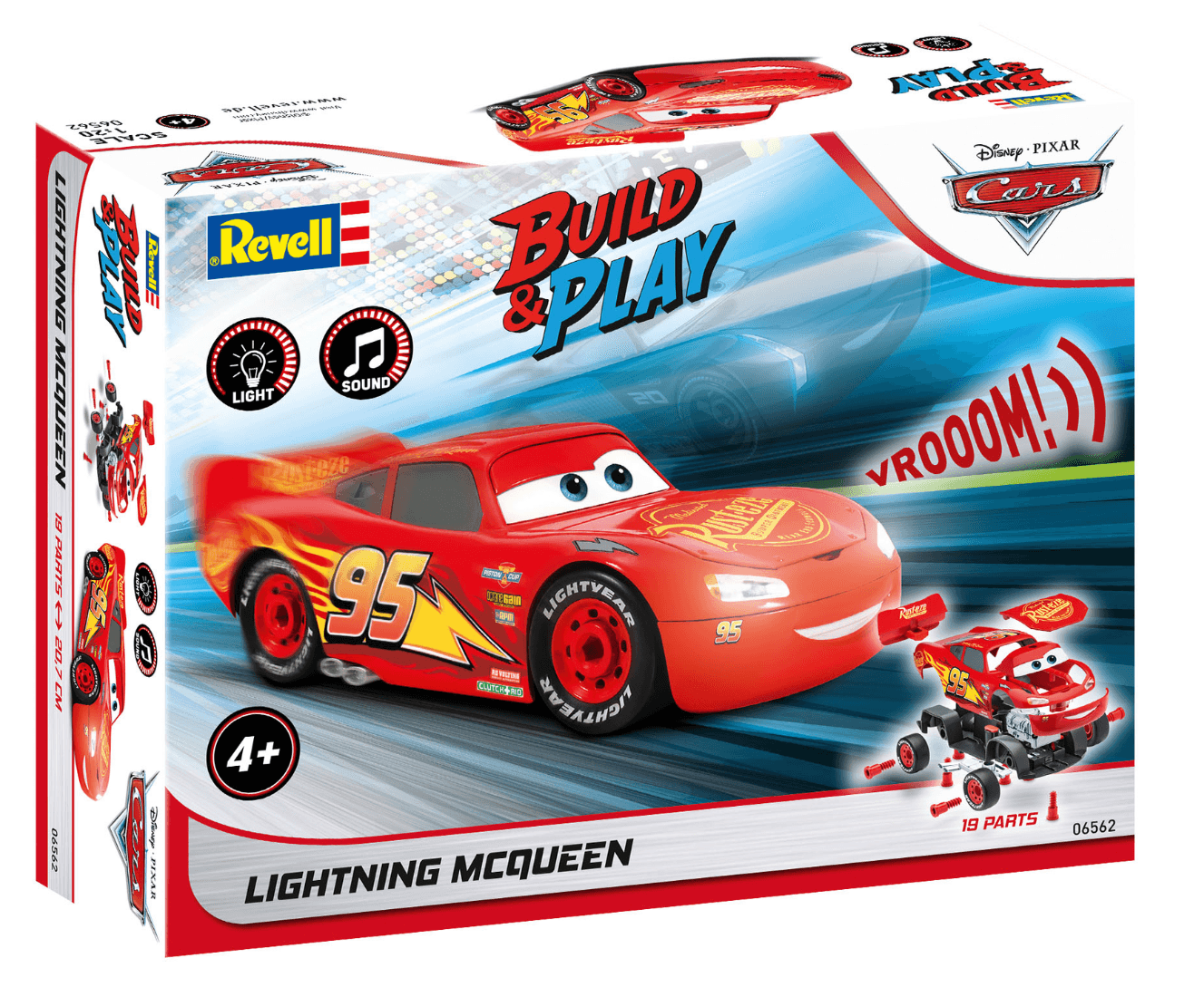 Produktbild Revell 06562 Model Kits Lightning McQueen Disney-Cars Auto mit Licht&Sound 10 von 13