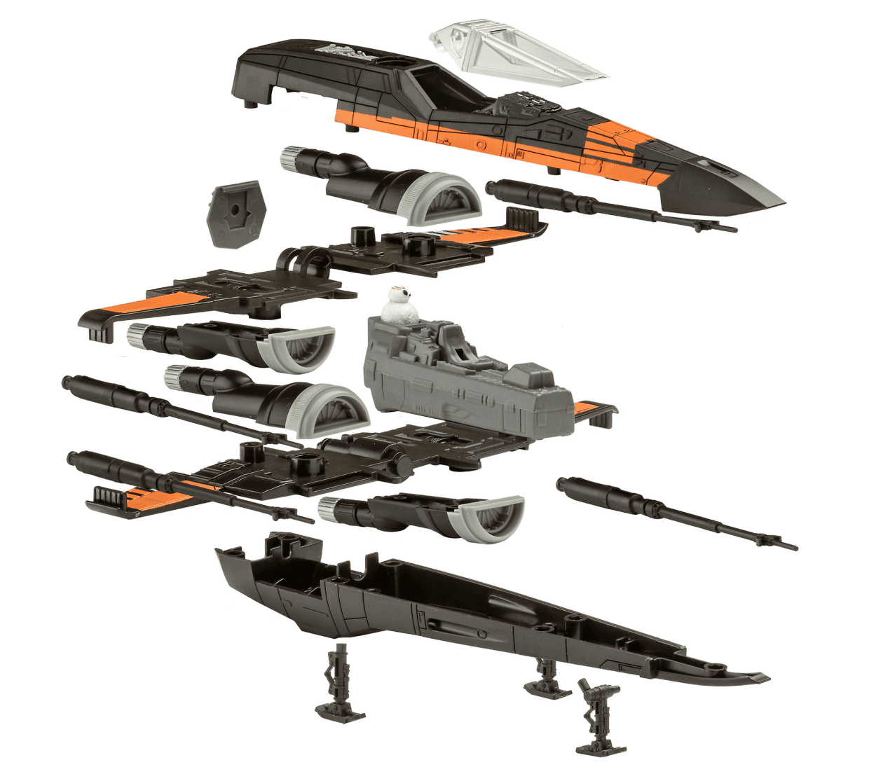 Produktbild Revell 06564 Model Kits - Star Wars - Poe's X-Wing Fighter (w/Sound): Build & Play 6 von 9