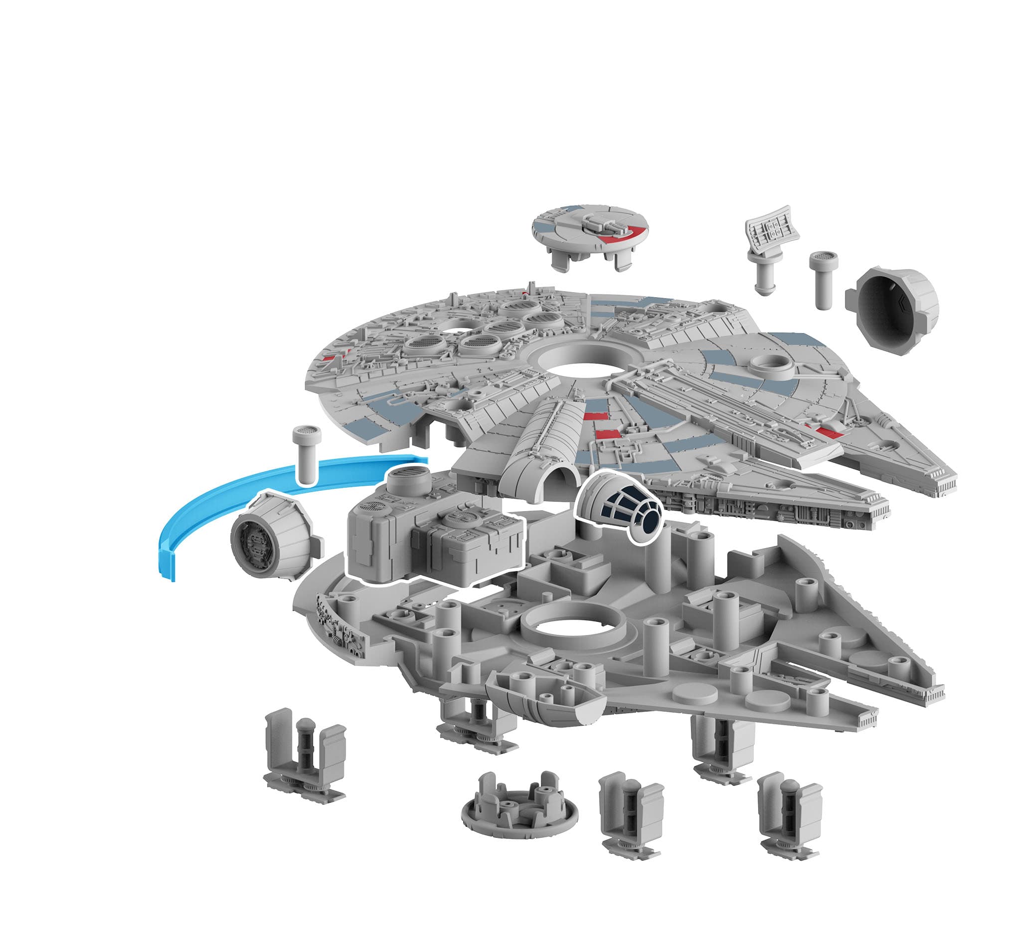 Produktbild Revell 06566 - Star Wars - Model Kits Millennium Falcon (Light/Sound): Build & Play 8 von 11