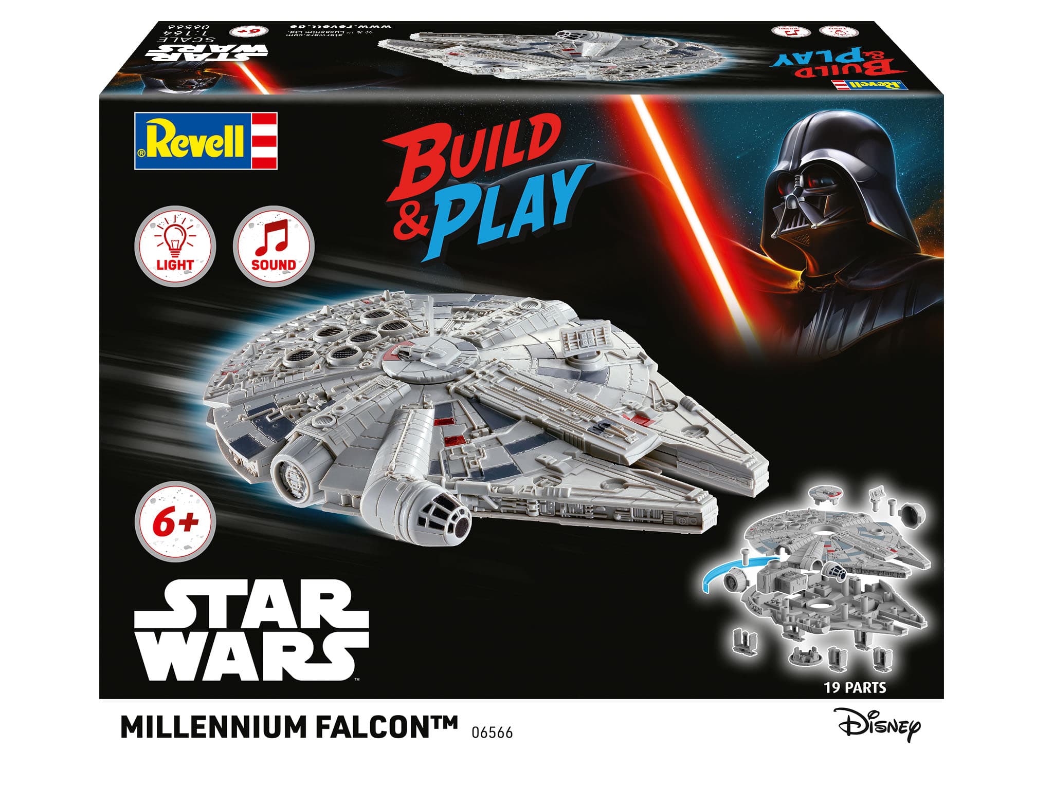 Produktbild Revell 06566 - Star Wars - Model Kits Millennium Falcon (Light/Sound): Build & Play 3 von 11