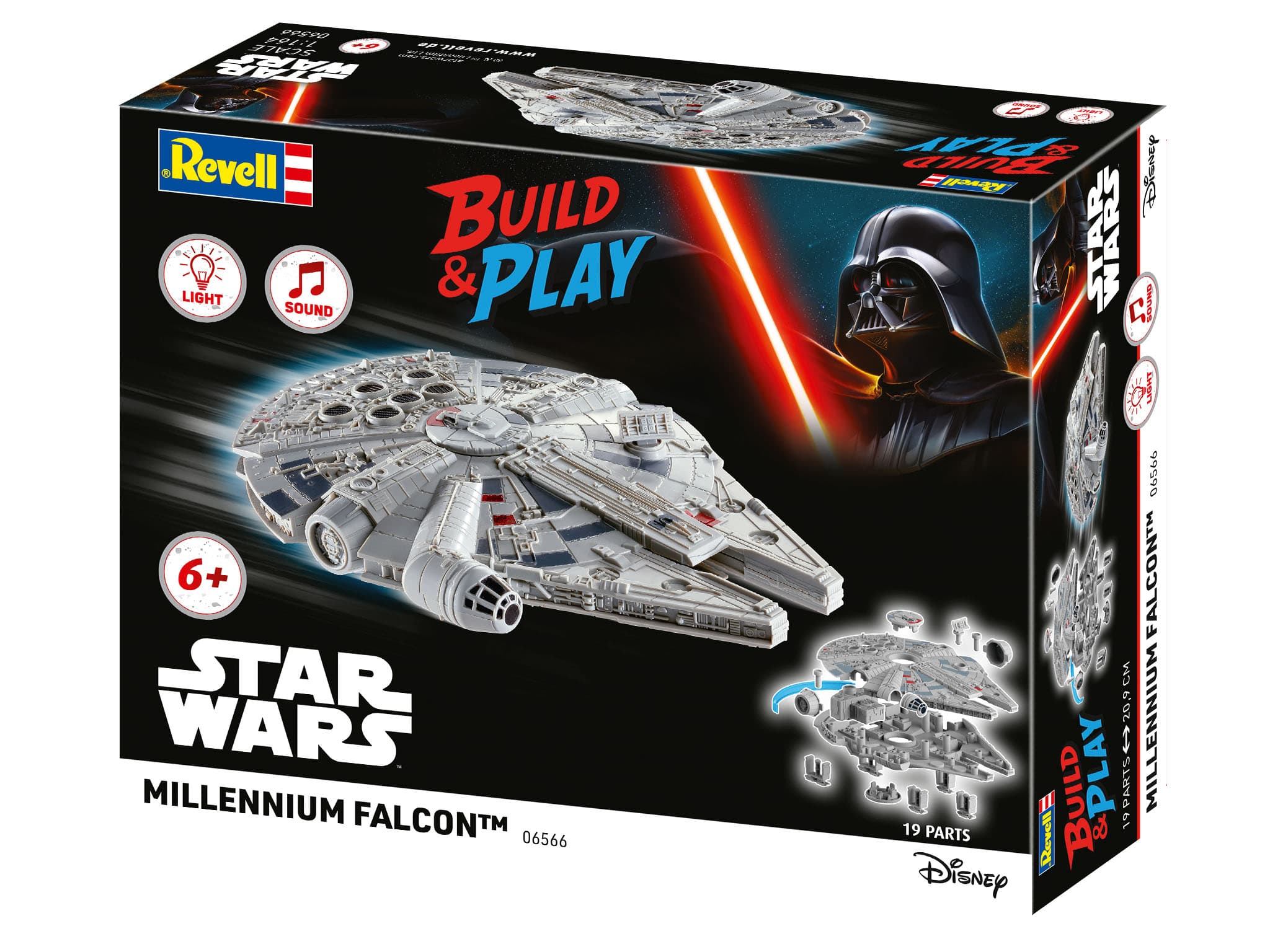 Produktbild Revell 06566 - Star Wars - Model Kits Millennium Falcon (Light/Sound): Build & Play 2 von 11