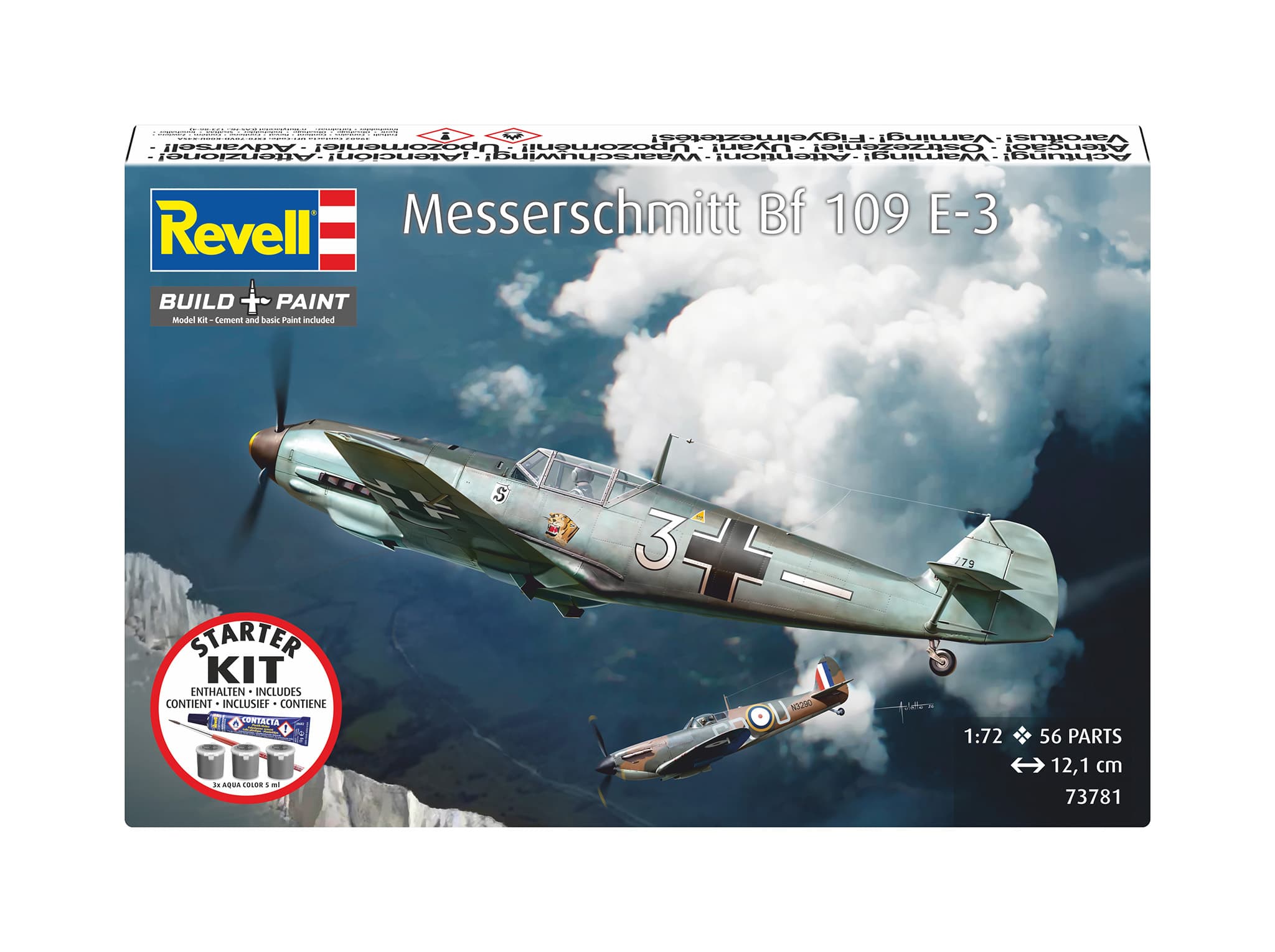Revell 73781 Starter Kit Messerschmitt Bf109E-3 
