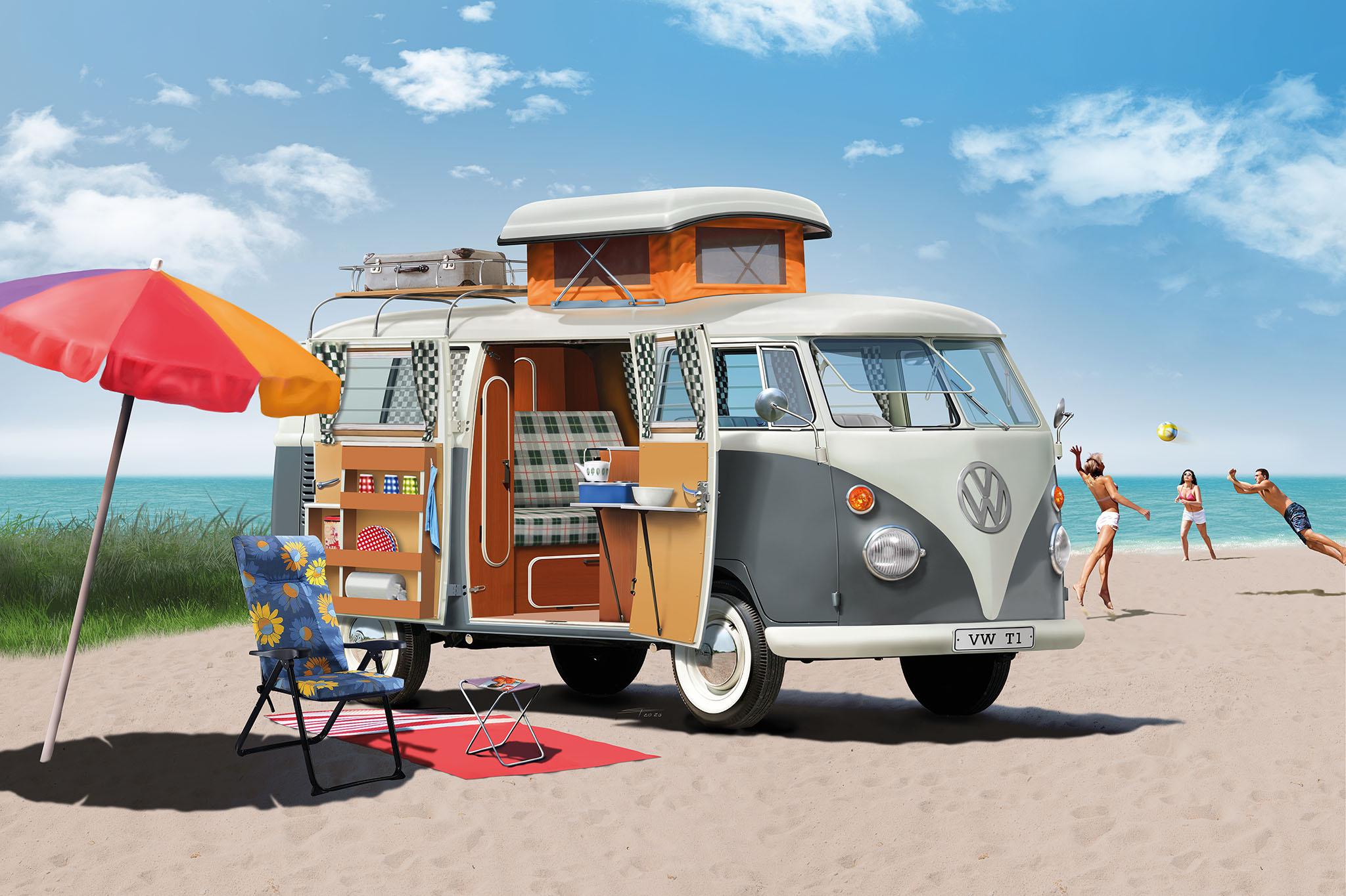 Produktbild Revell - VW T1 Camper, 1:24 11 von 12