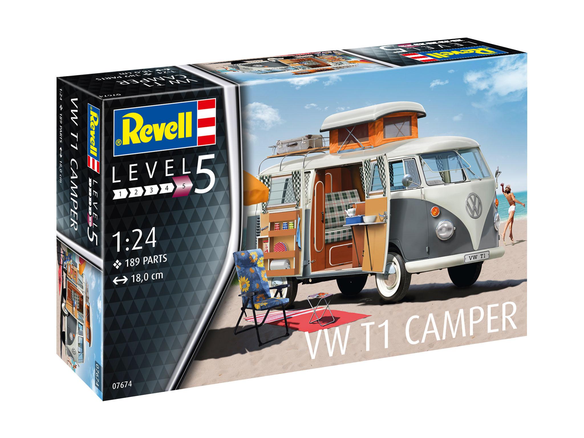 Produktbild Revell - VW T1 Camper, 1:24 3 von 12