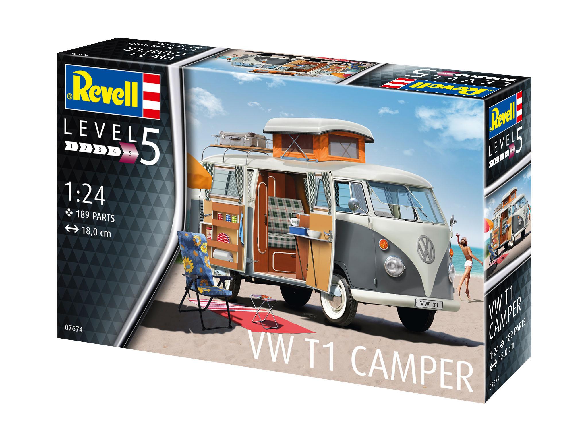 Produktbild Revell - VW T1 Camper, 1:24 4 von 12