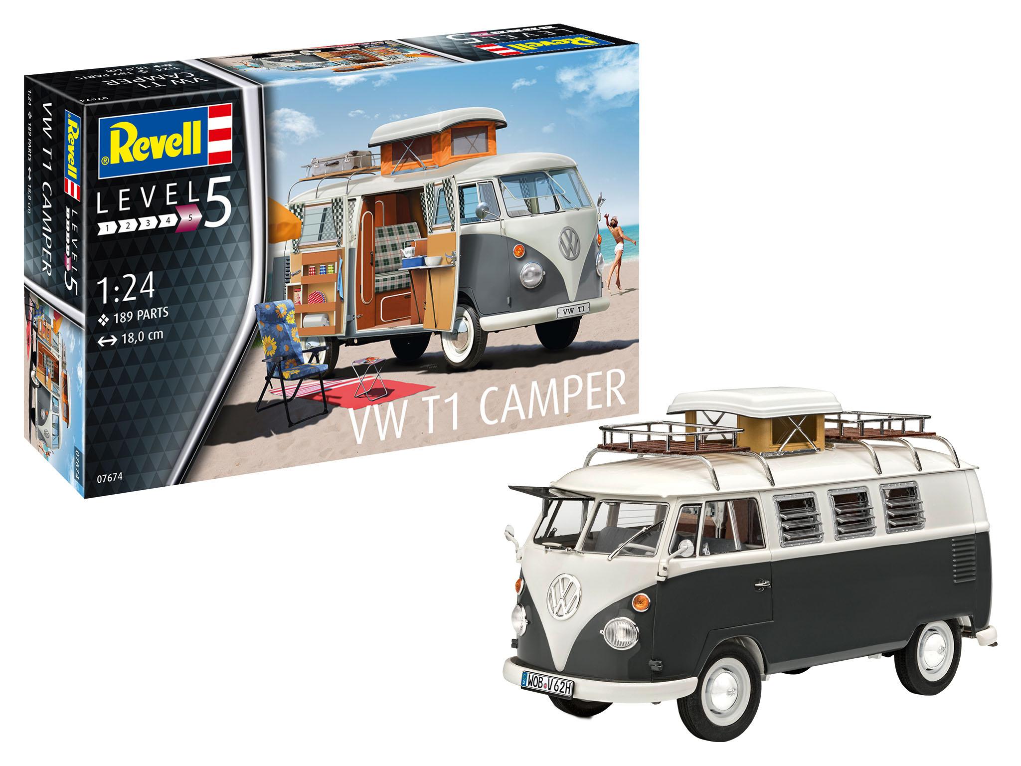 Revell - VW T1 Camper, 1:24