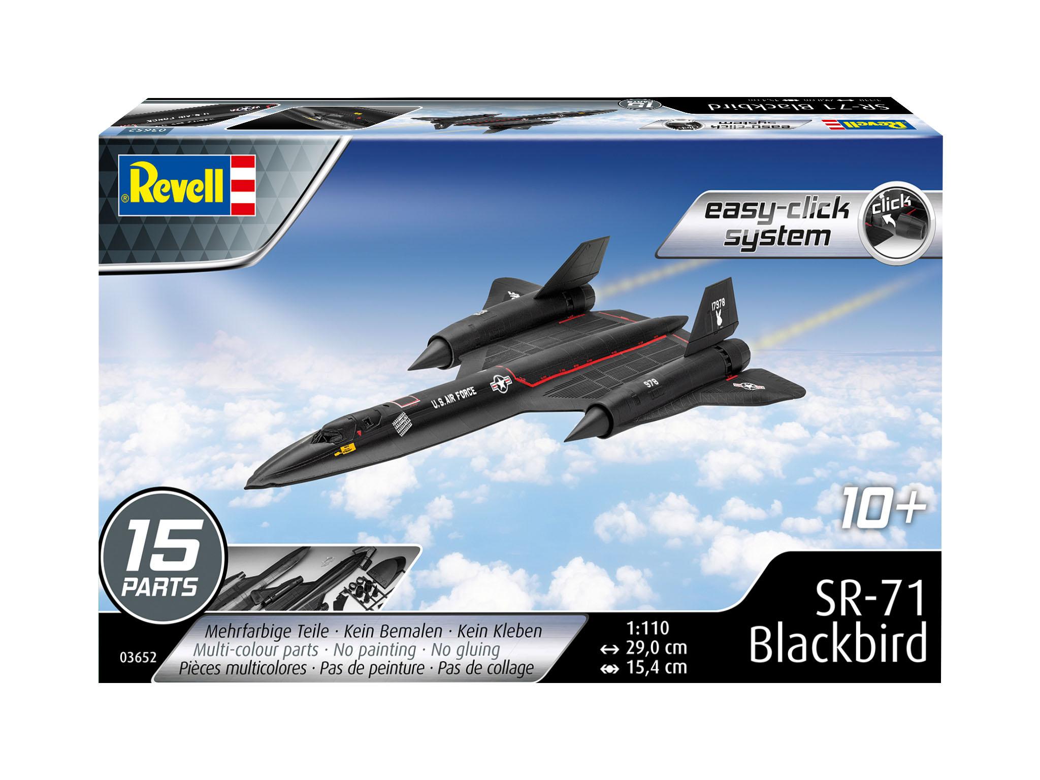 Produktbild Revell 03652 - Lockheed SR-71 Blackbird easy-click-system 3 von 3