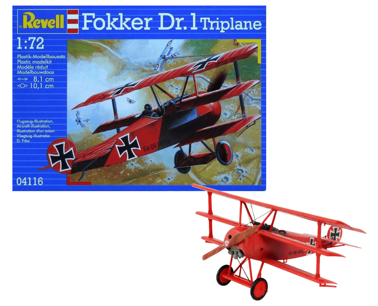 Revell  74116 Starter Kit Fokker DR.1 Triplane