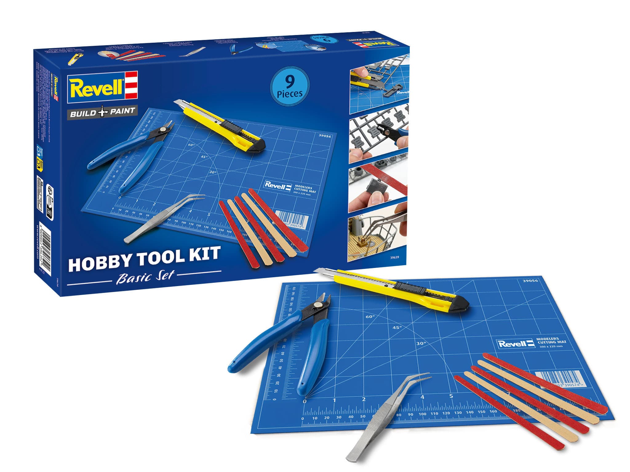 Revell Hobby Tool Kit - Basic Set / 9-teilig, Revell Basiswerkzeug 