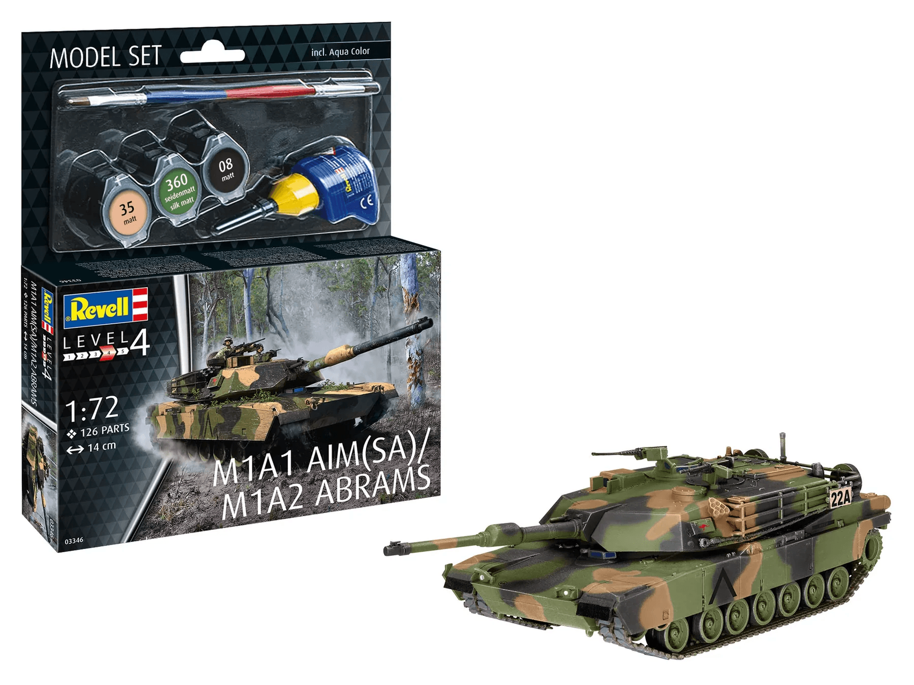 Revell 63346 Model Set M1A1 AIM(SA)- M1A2 Abrams