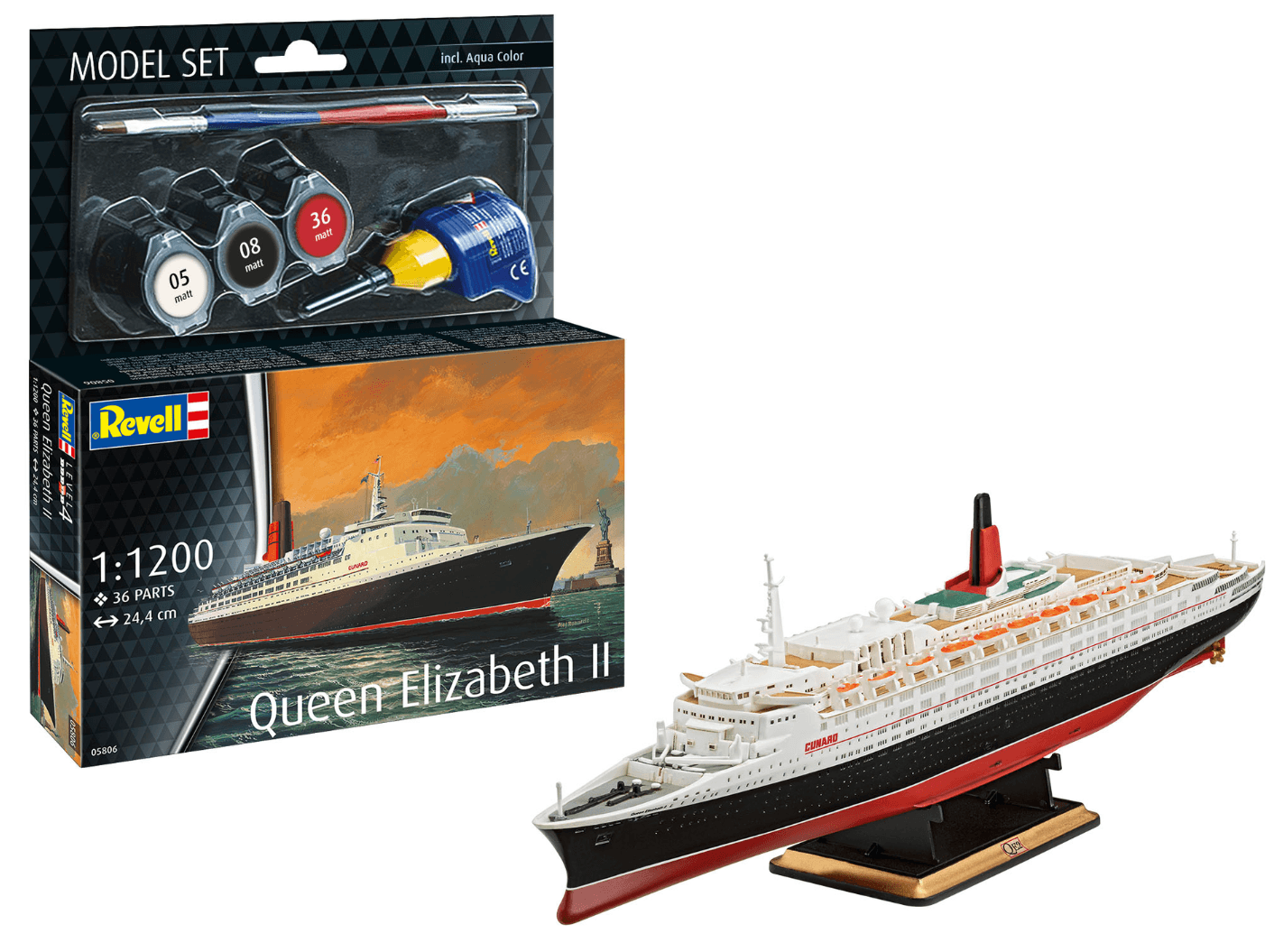 Revell 65806 Model Set Queen Elizabeth 2