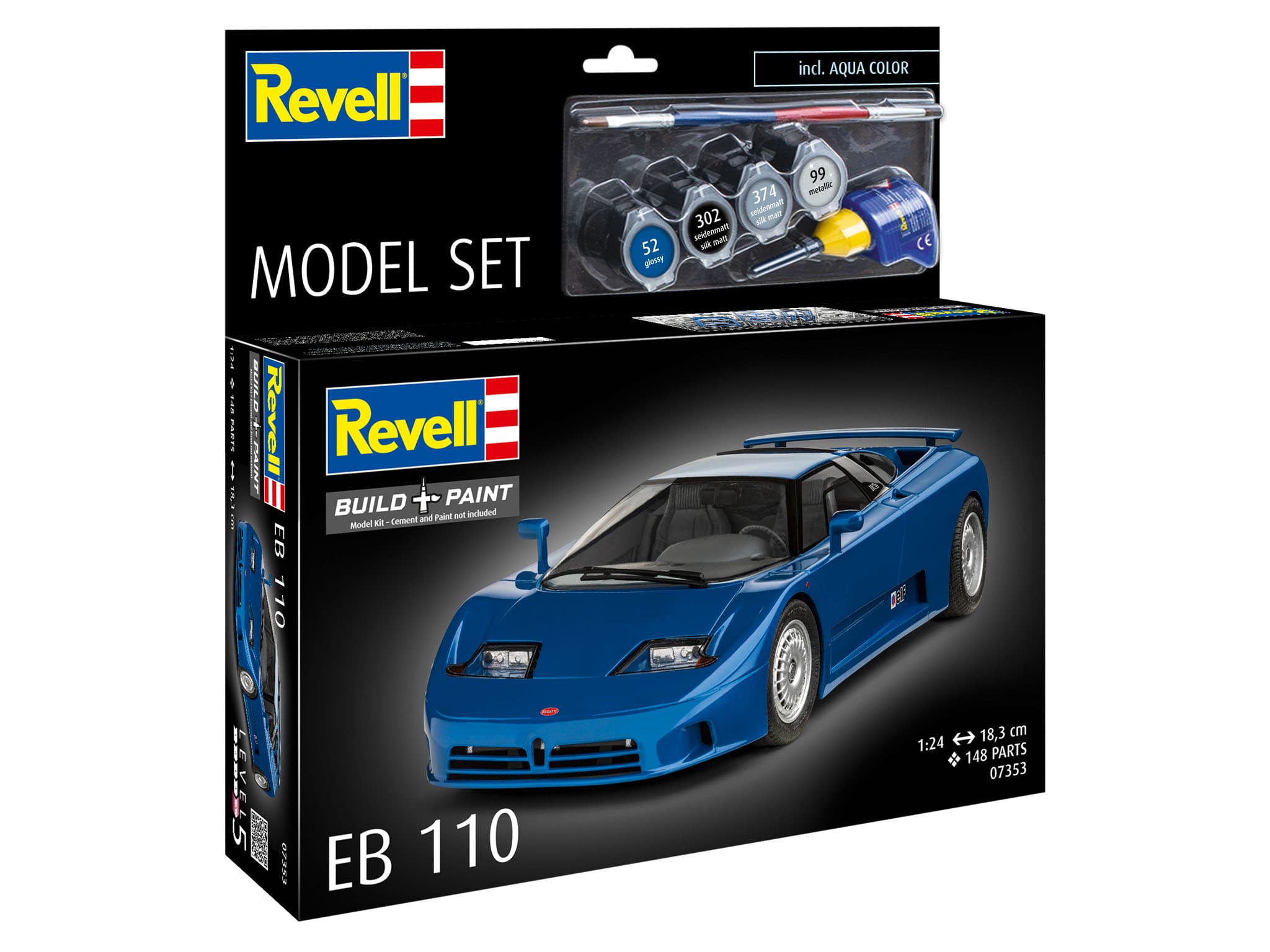 Revell Model Set 67353 EB110, Revell Modellbausatz mit Basiszubehör
