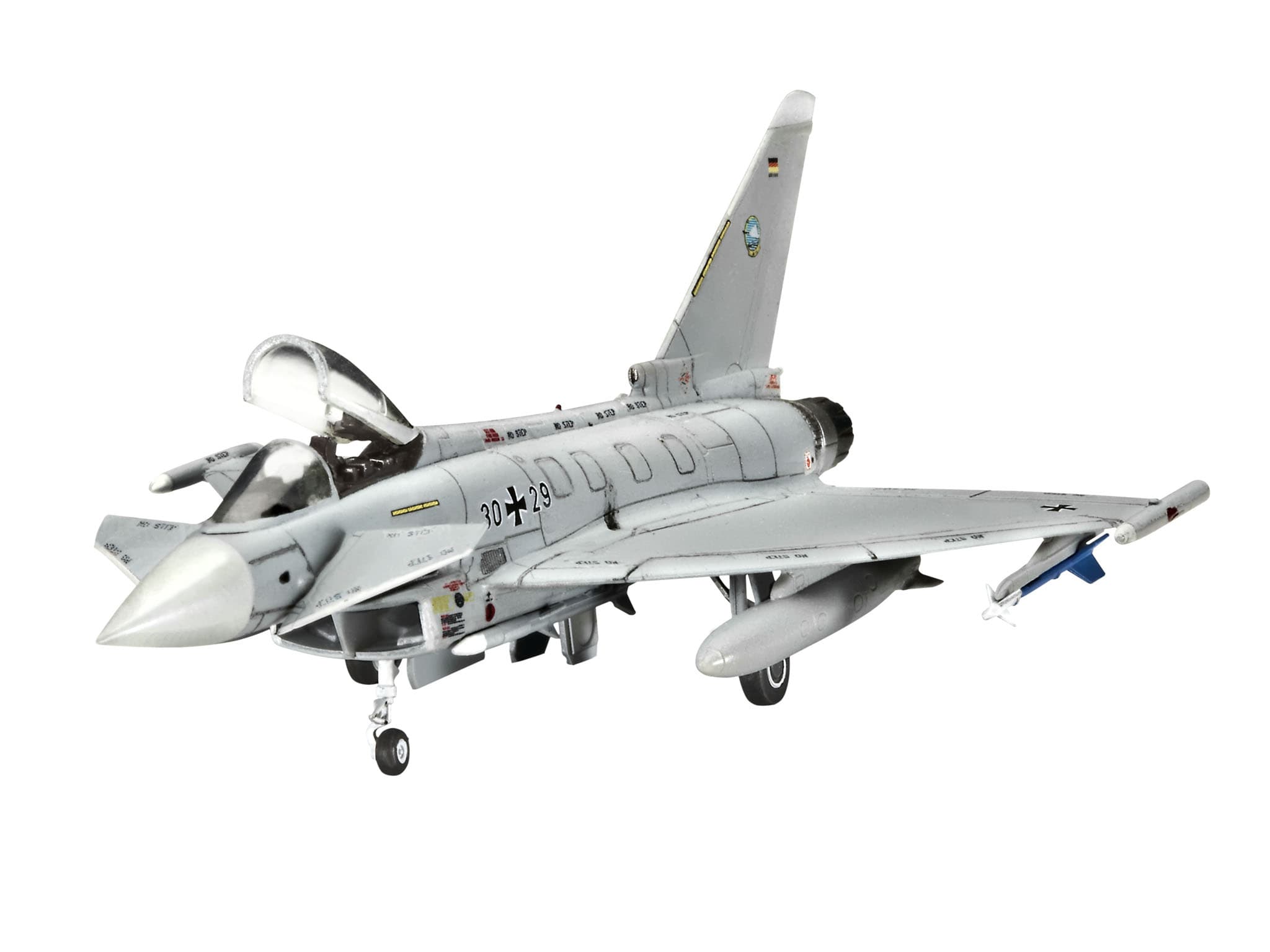 Revell 74282 Starter Kit Eurofighter Typhoon (single seater), Revell Modellbausatz mit Basiszubehör