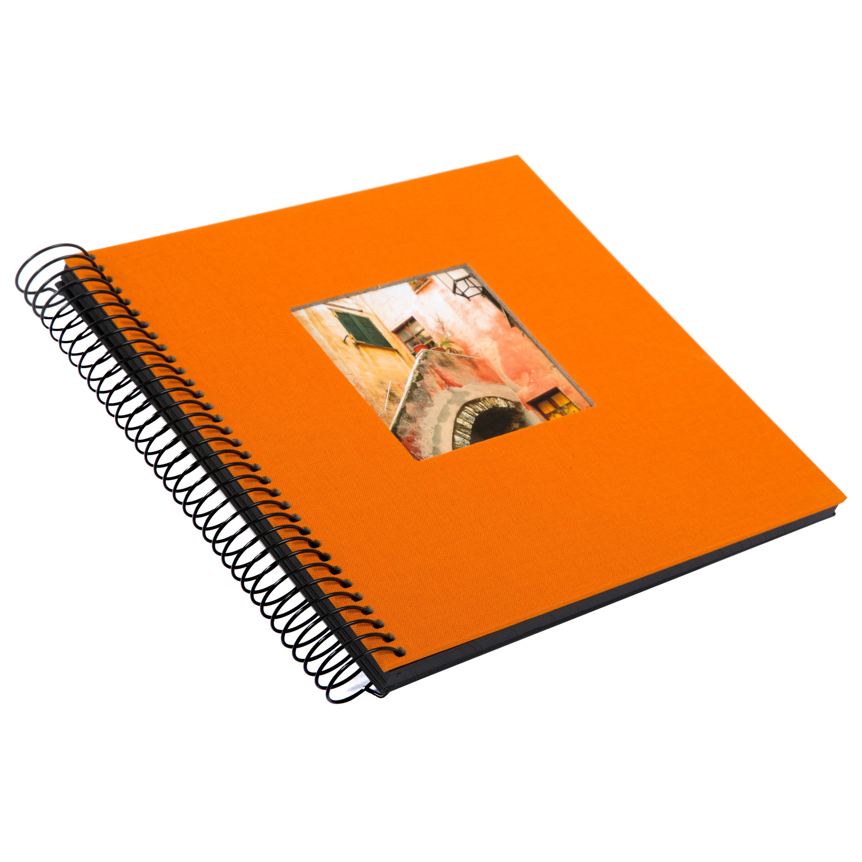 Produktbild goldbuch Spiralalbum Bella Vista orange mit schwarzen Seiten 20x20 cm 2 von 8
