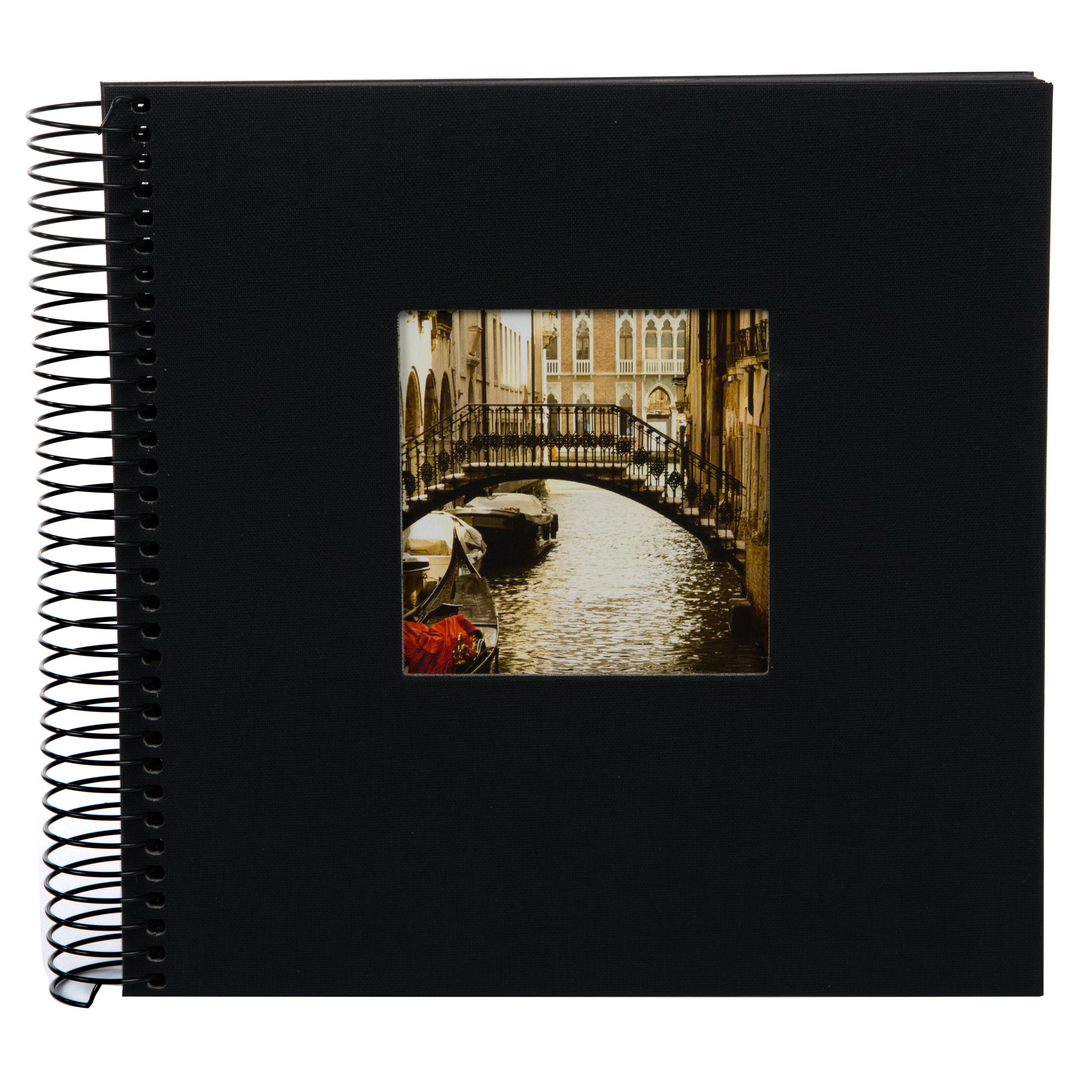 goldbuch Spiralalbum Bella Vista schwarz mit schwarzen Seiten 20x20 cm