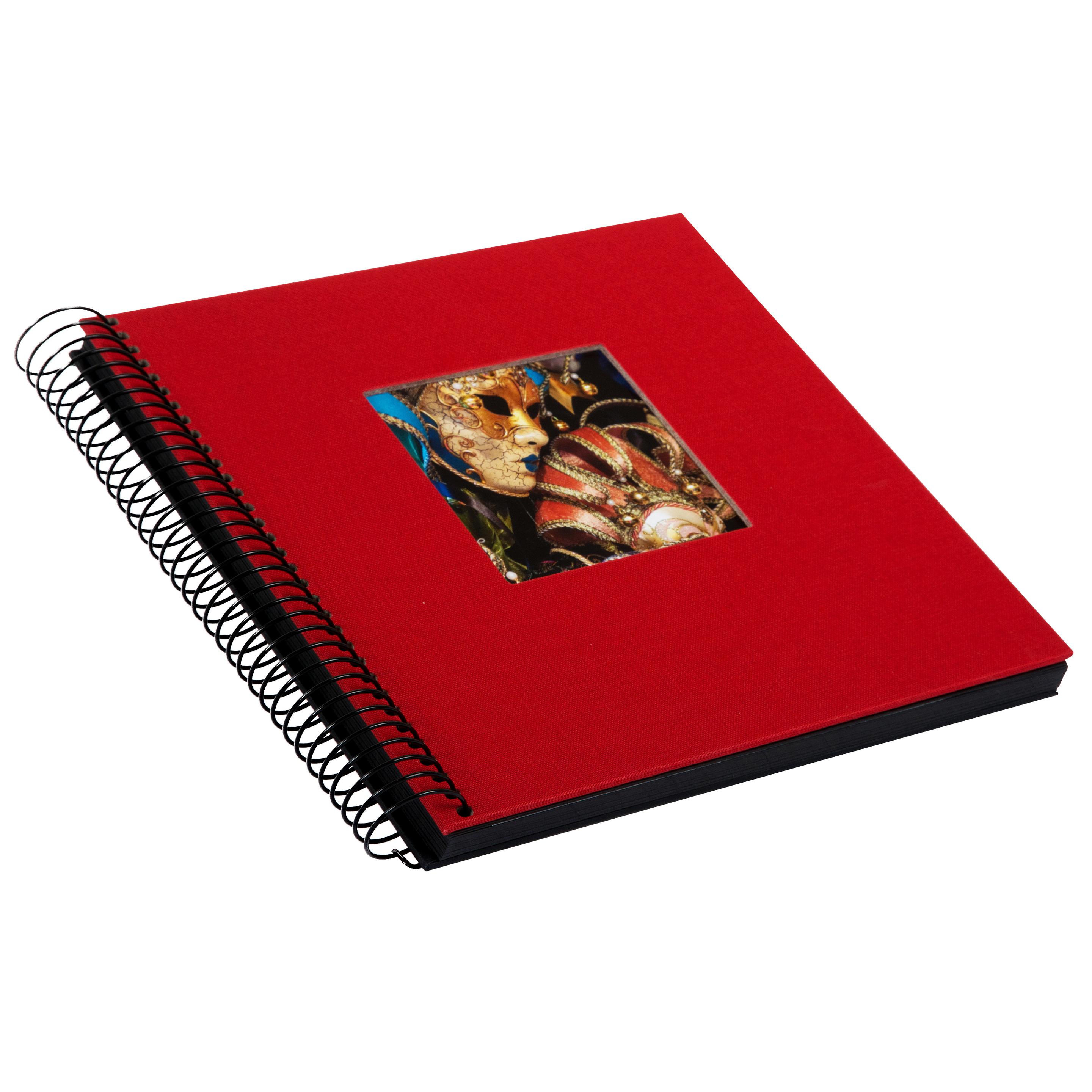 Produktbild goldbuch Spiralalbum Bella Vista rot mit schwarzen Seiten 20x20 cm 2 von 5